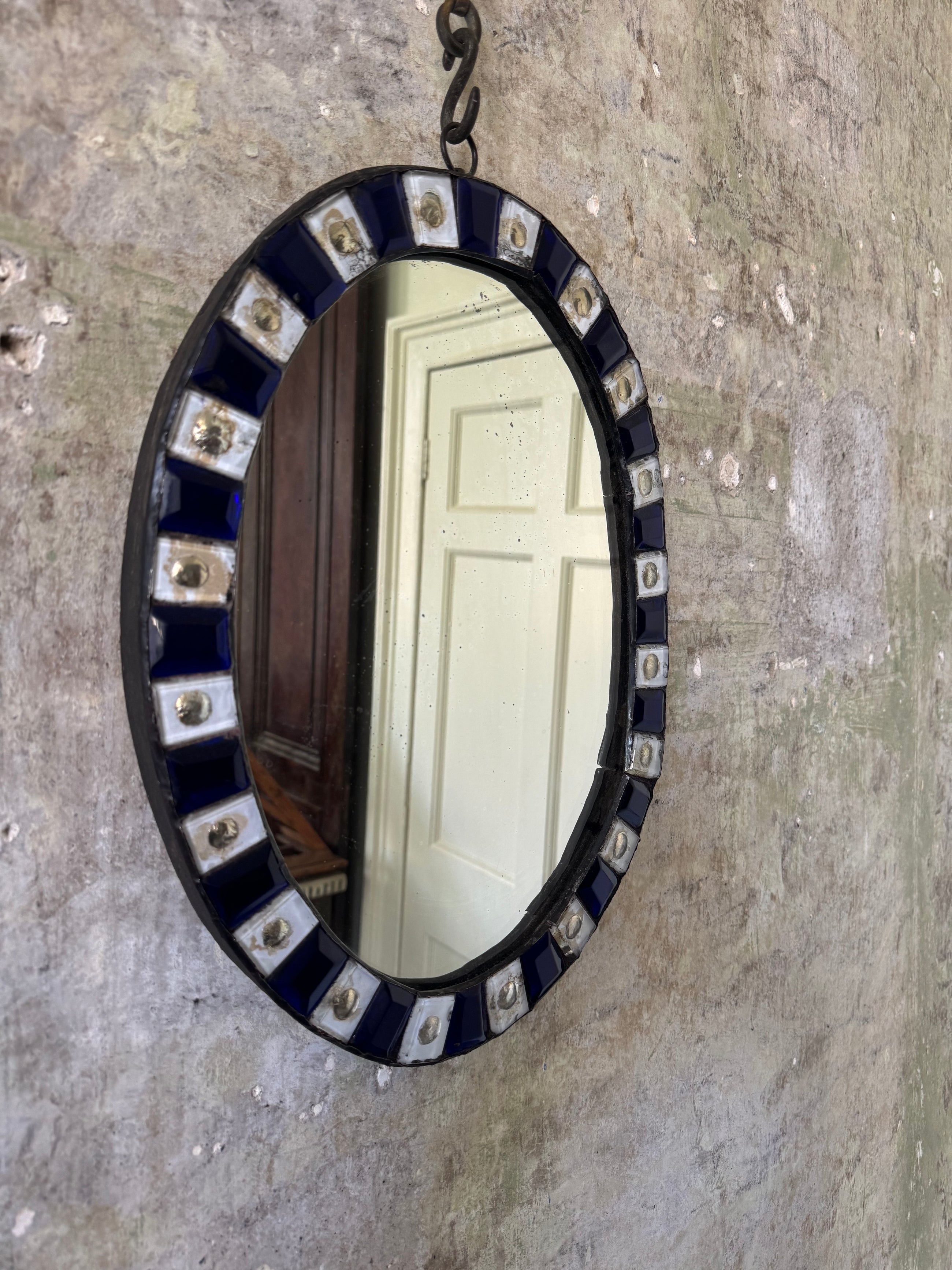 A 19th Century Irish All Glass Mirror