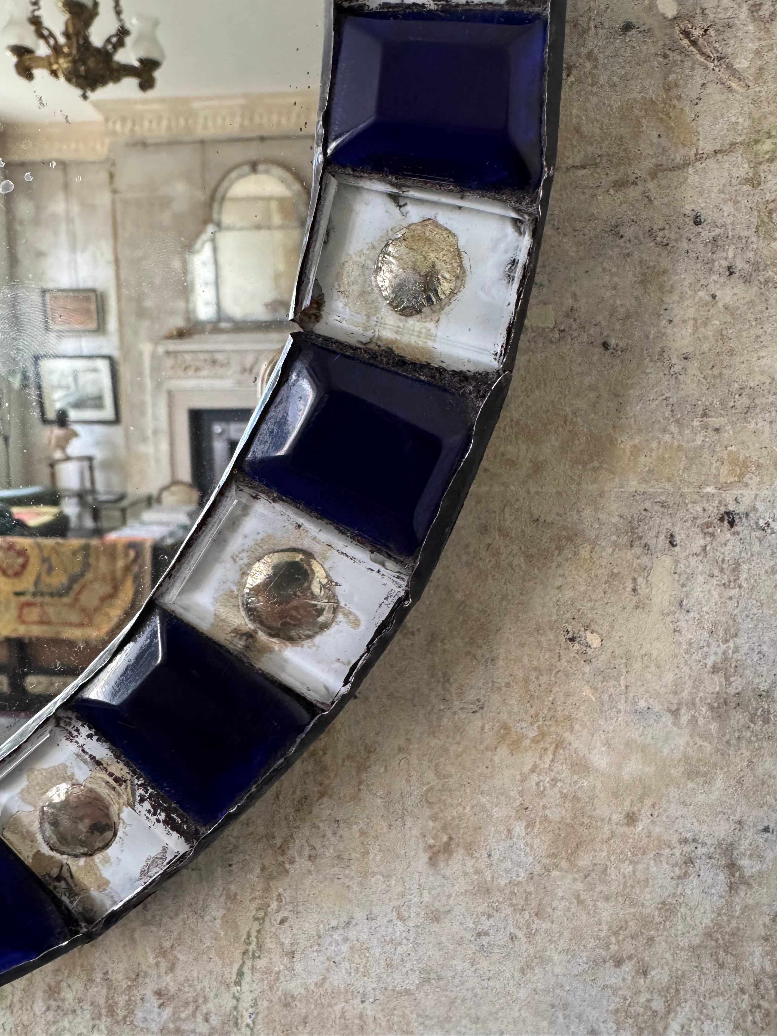 A 19th Century Irish All Glass Mirror