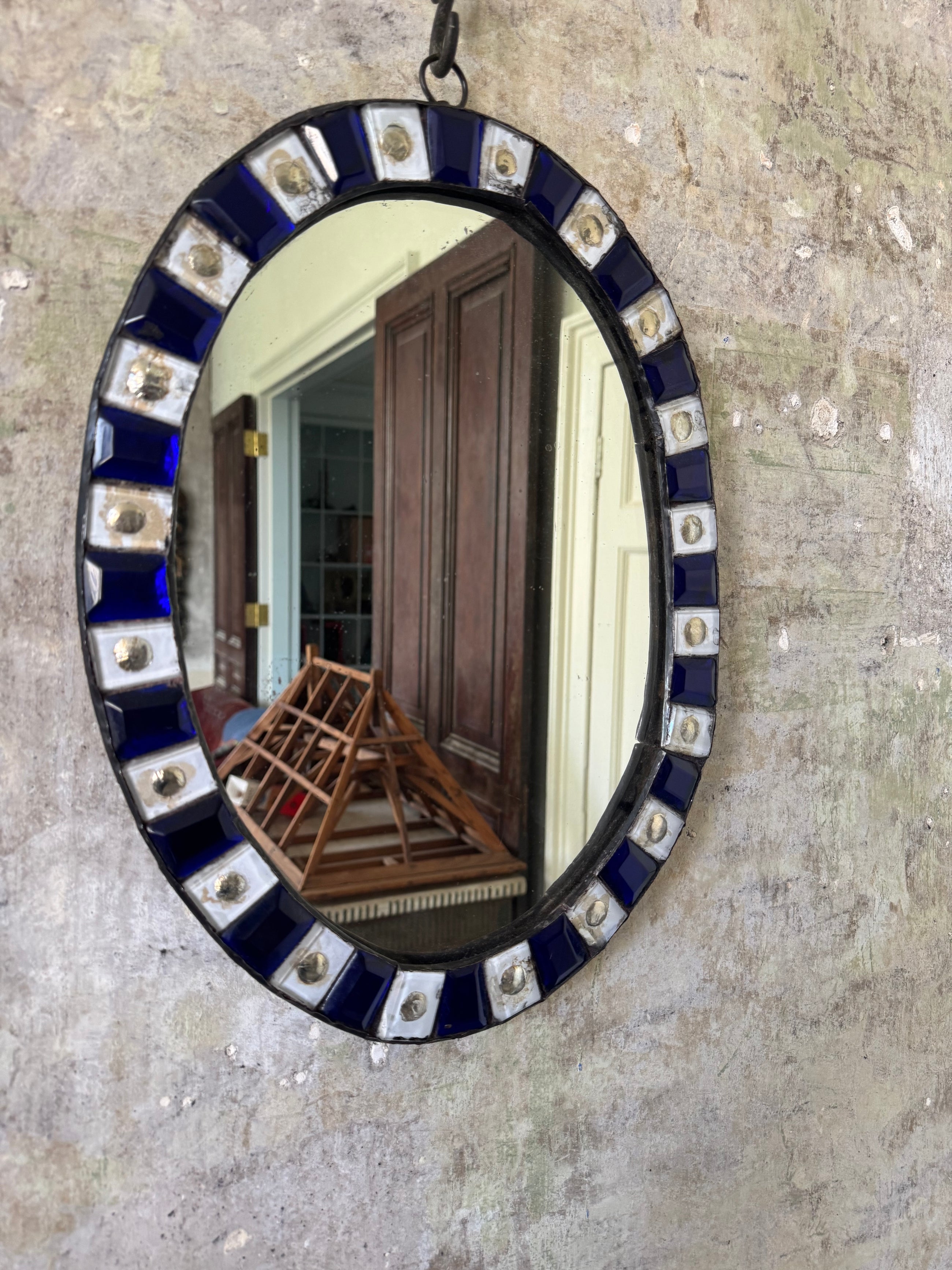 A 19th Century Irish All Glass Mirror
