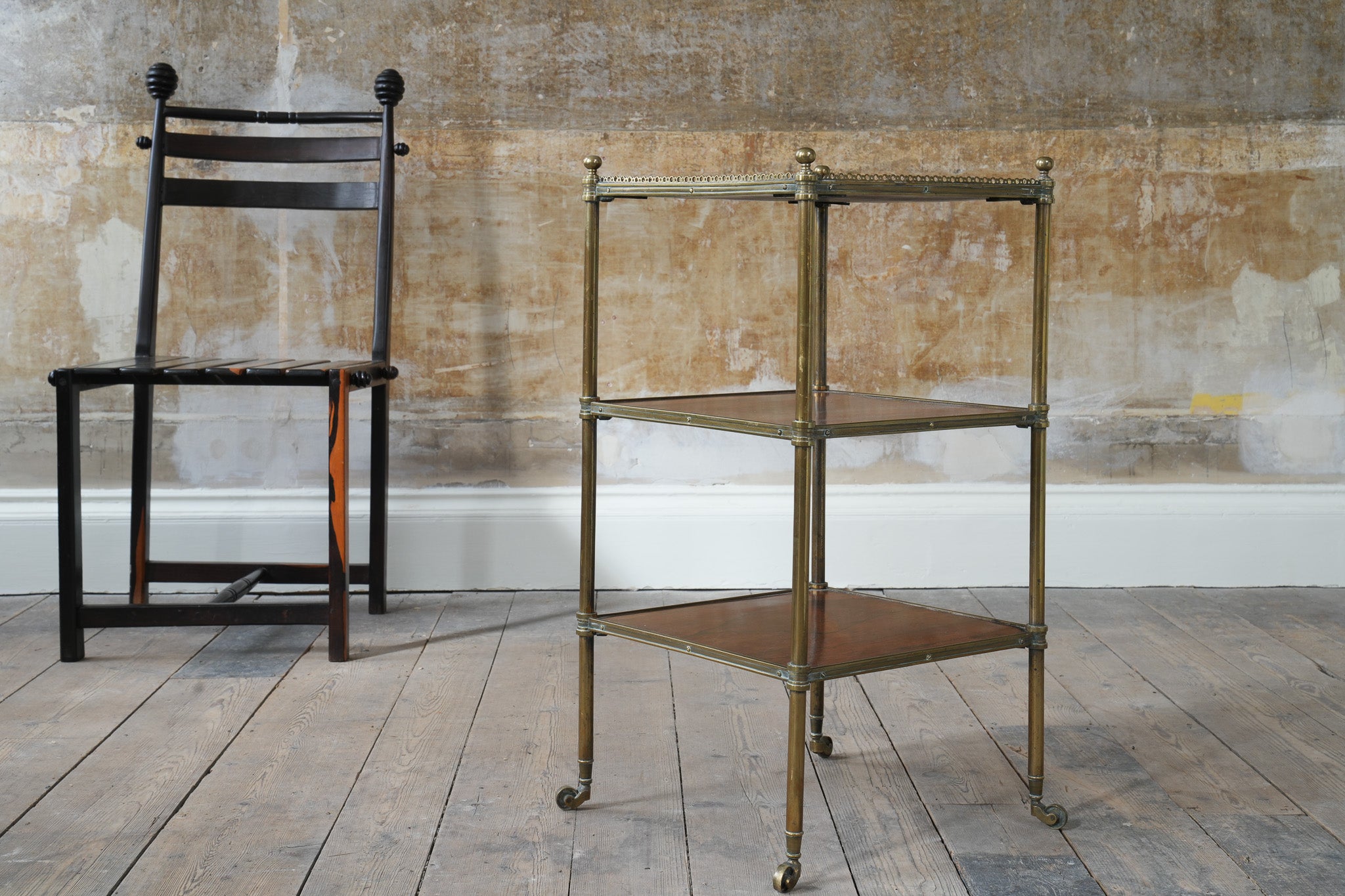 A 19th Century Walnut Etagere