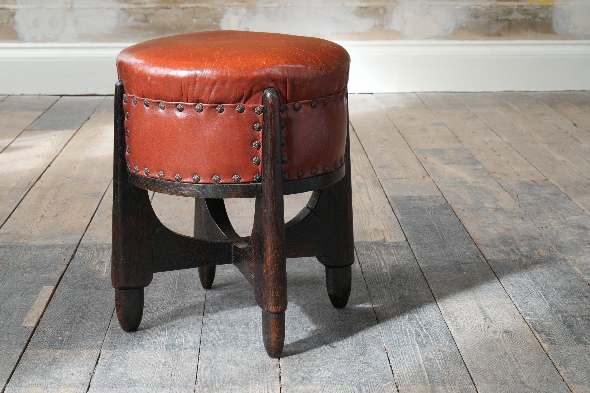 Amsterdam School Stool by Piet Kramer