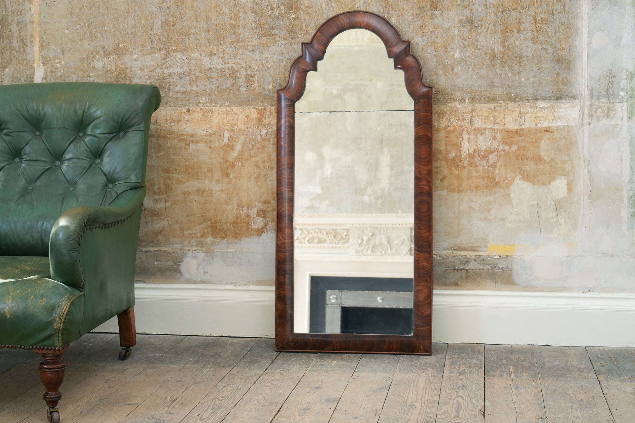 A 19th Century Walnut Pier Mirror