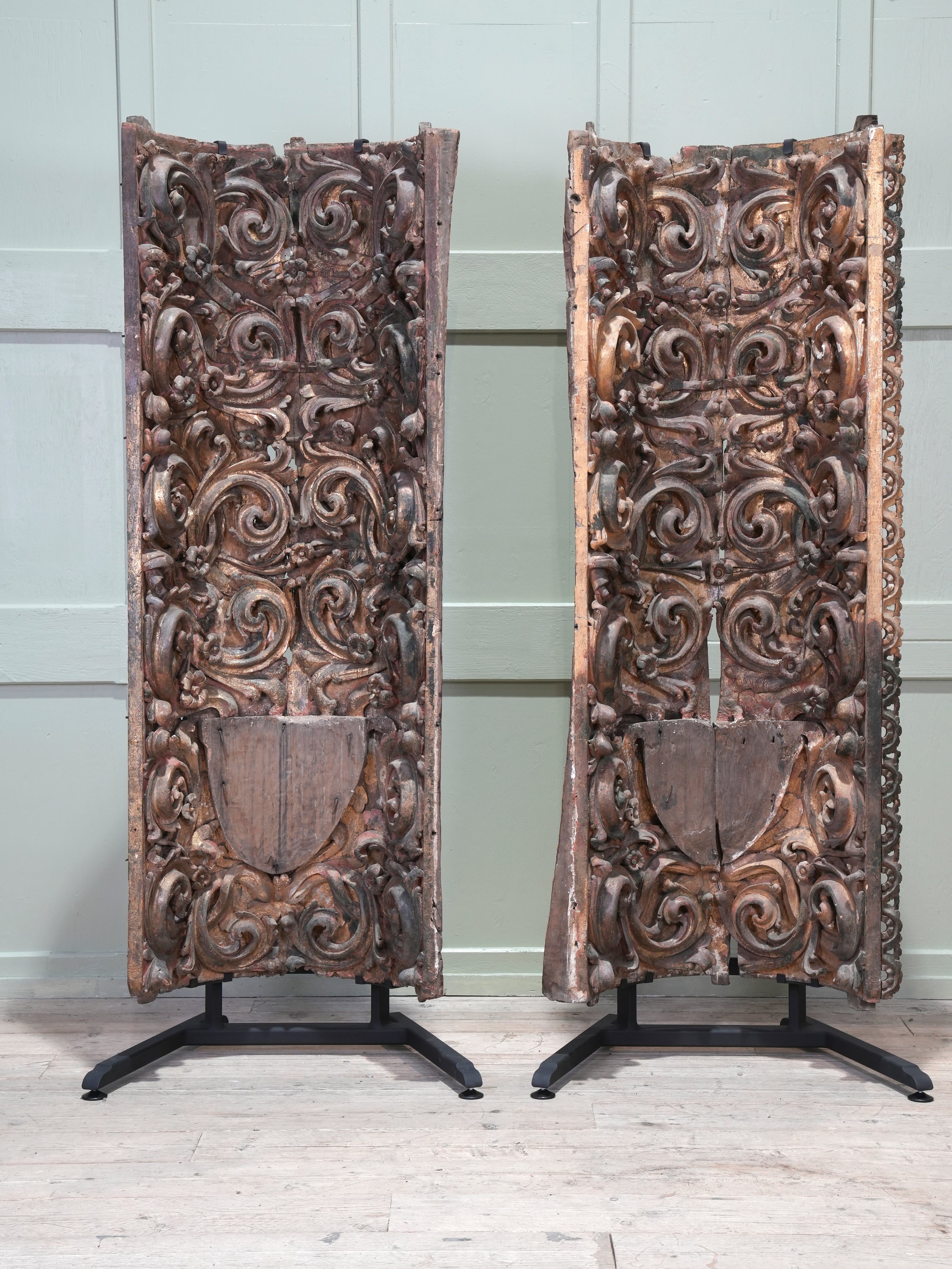A Pair of 18th Century Portuguese Baroque Niches
