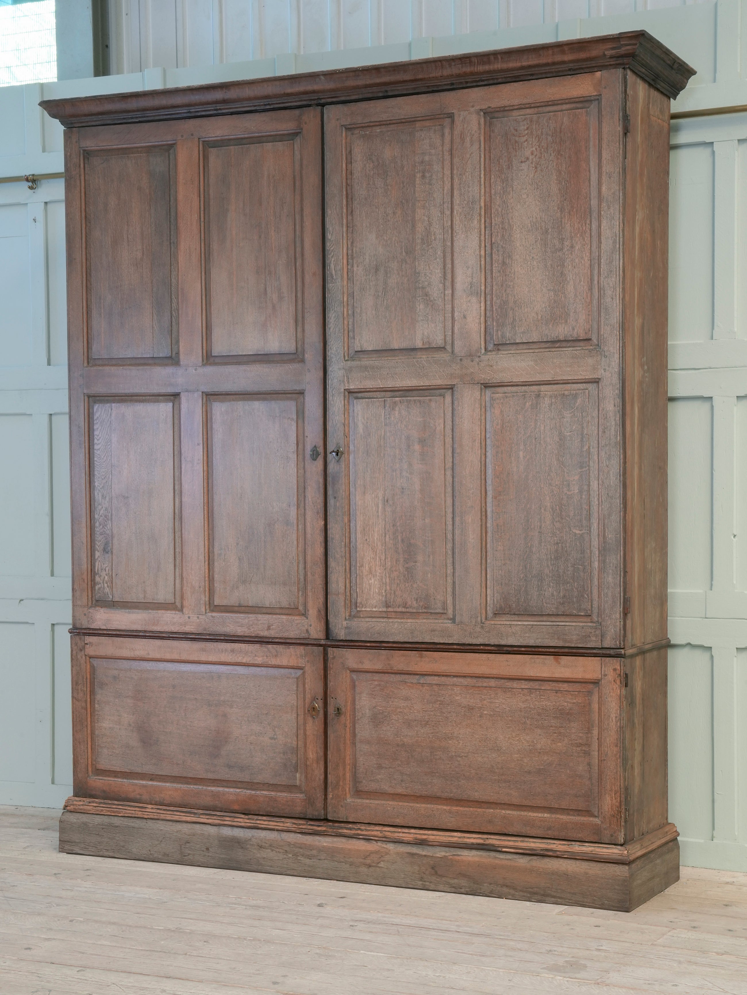A George II Oak Housekeepers Cupboard