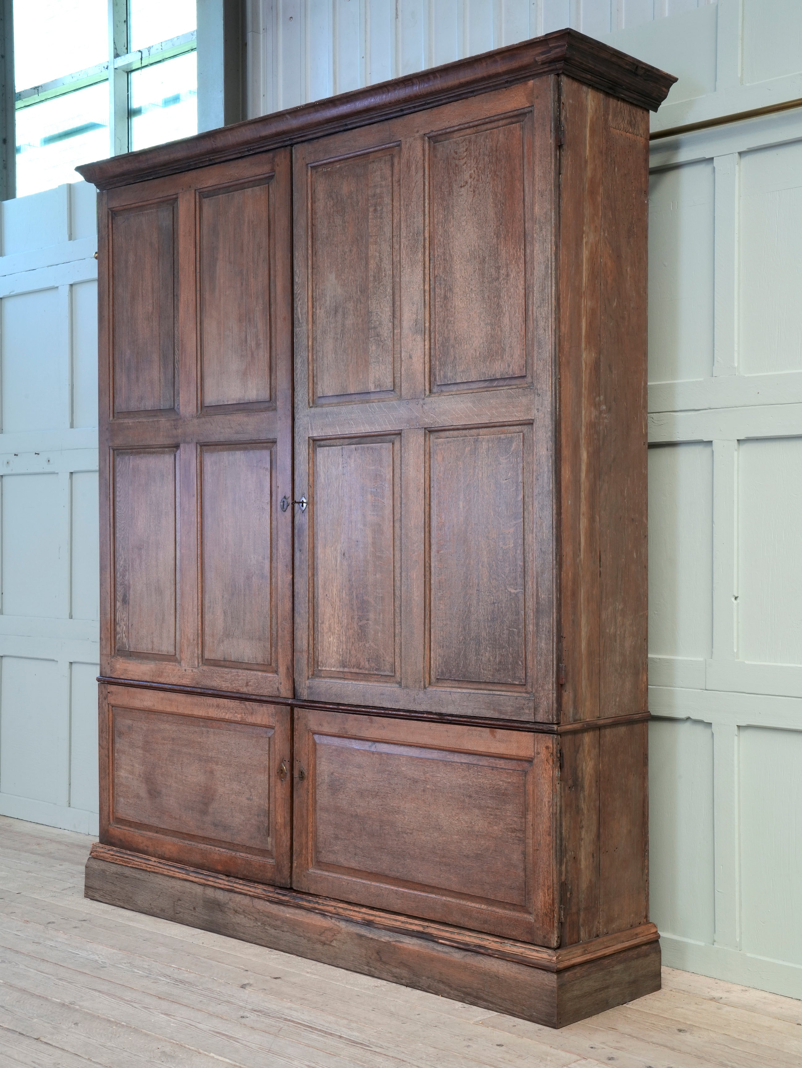 A George II Oak Housekeepers Cupboard