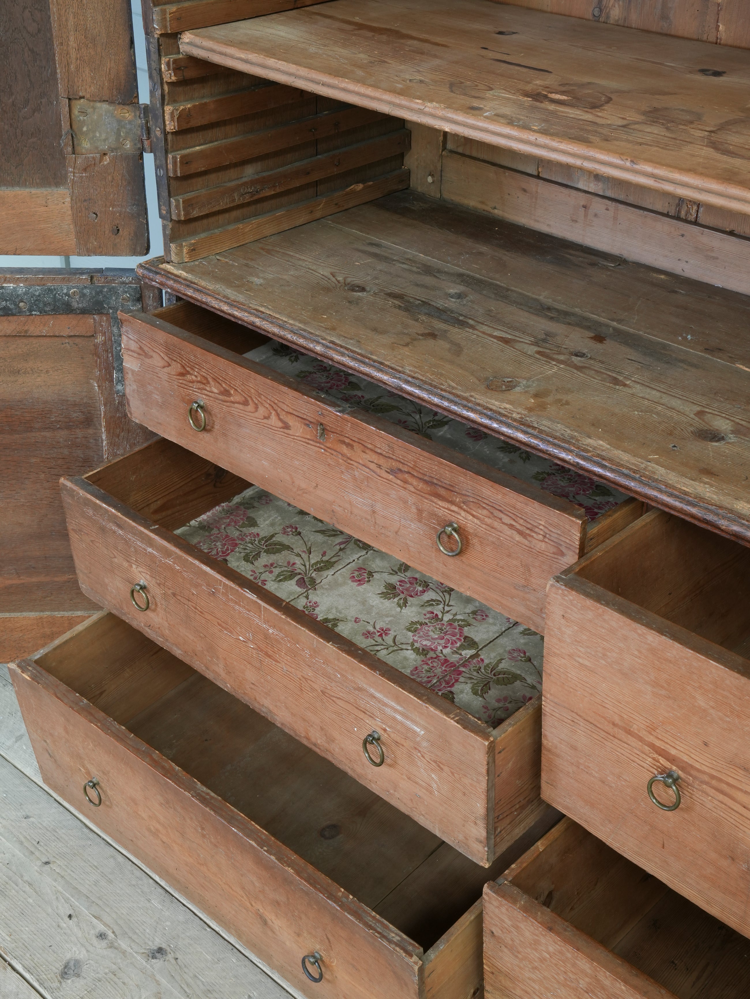 A George II Oak Housekeepers Cupboard