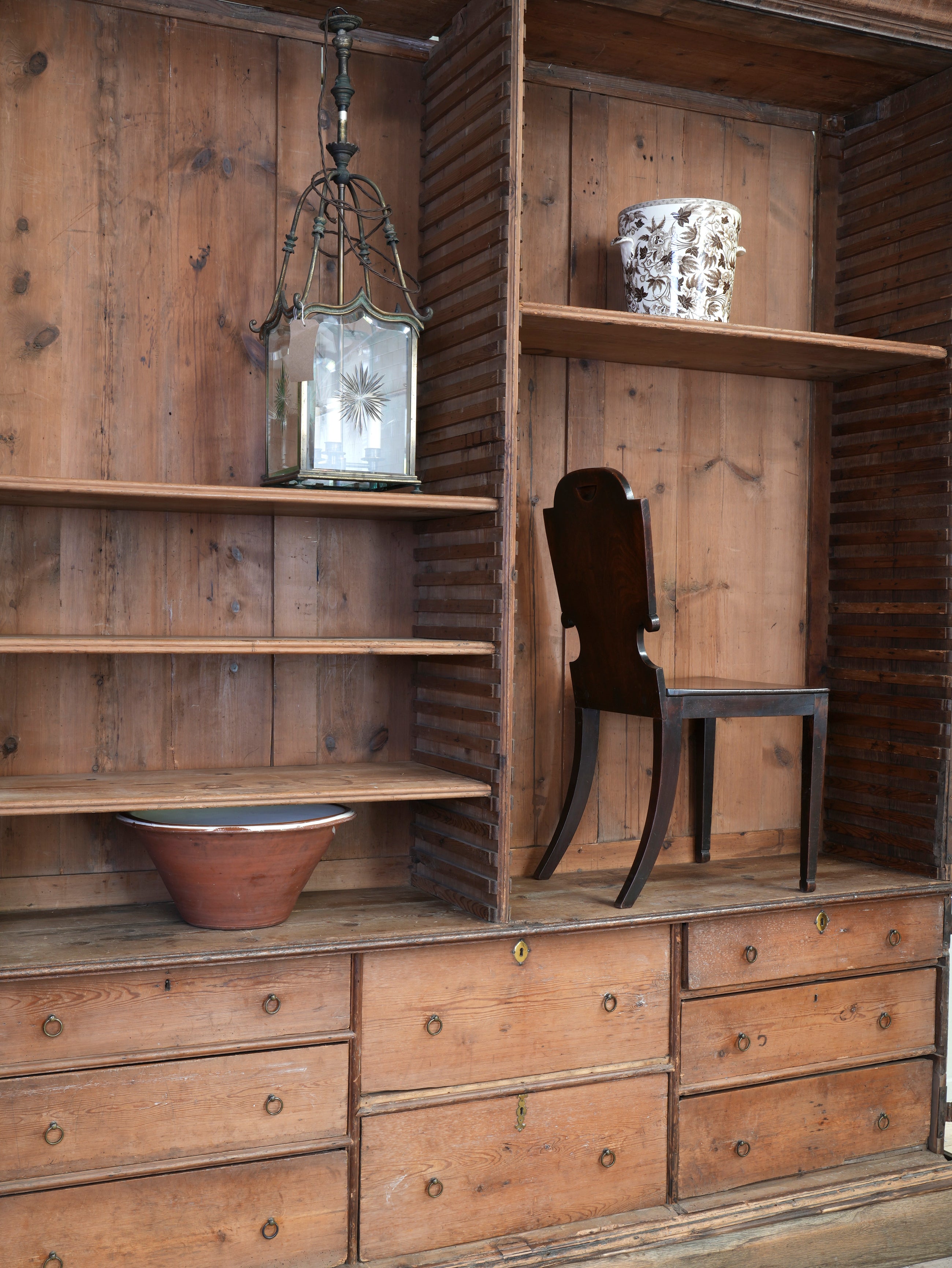 A George II Oak Housekeepers Cupboard
