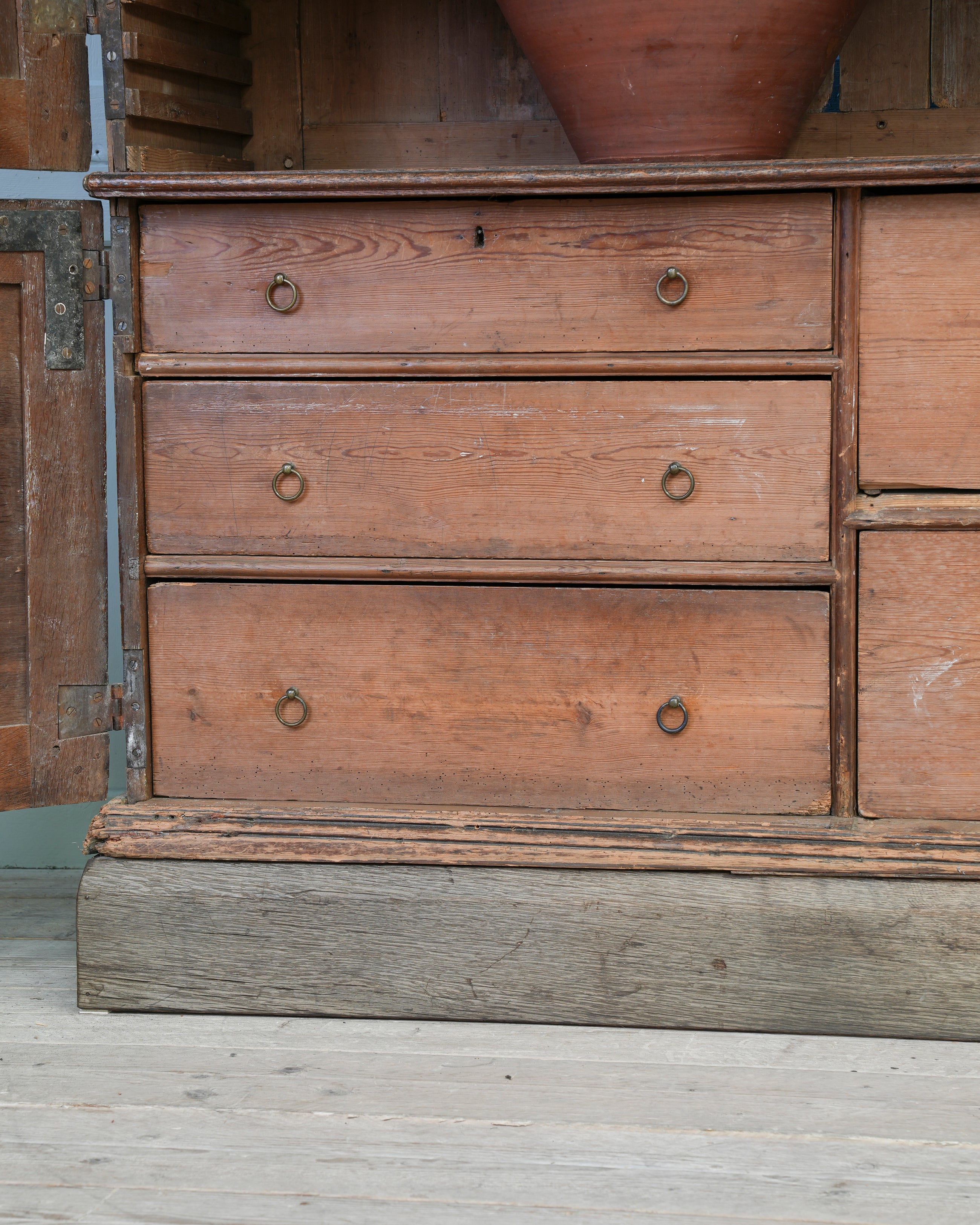 A George II Oak Housekeepers Cupboard