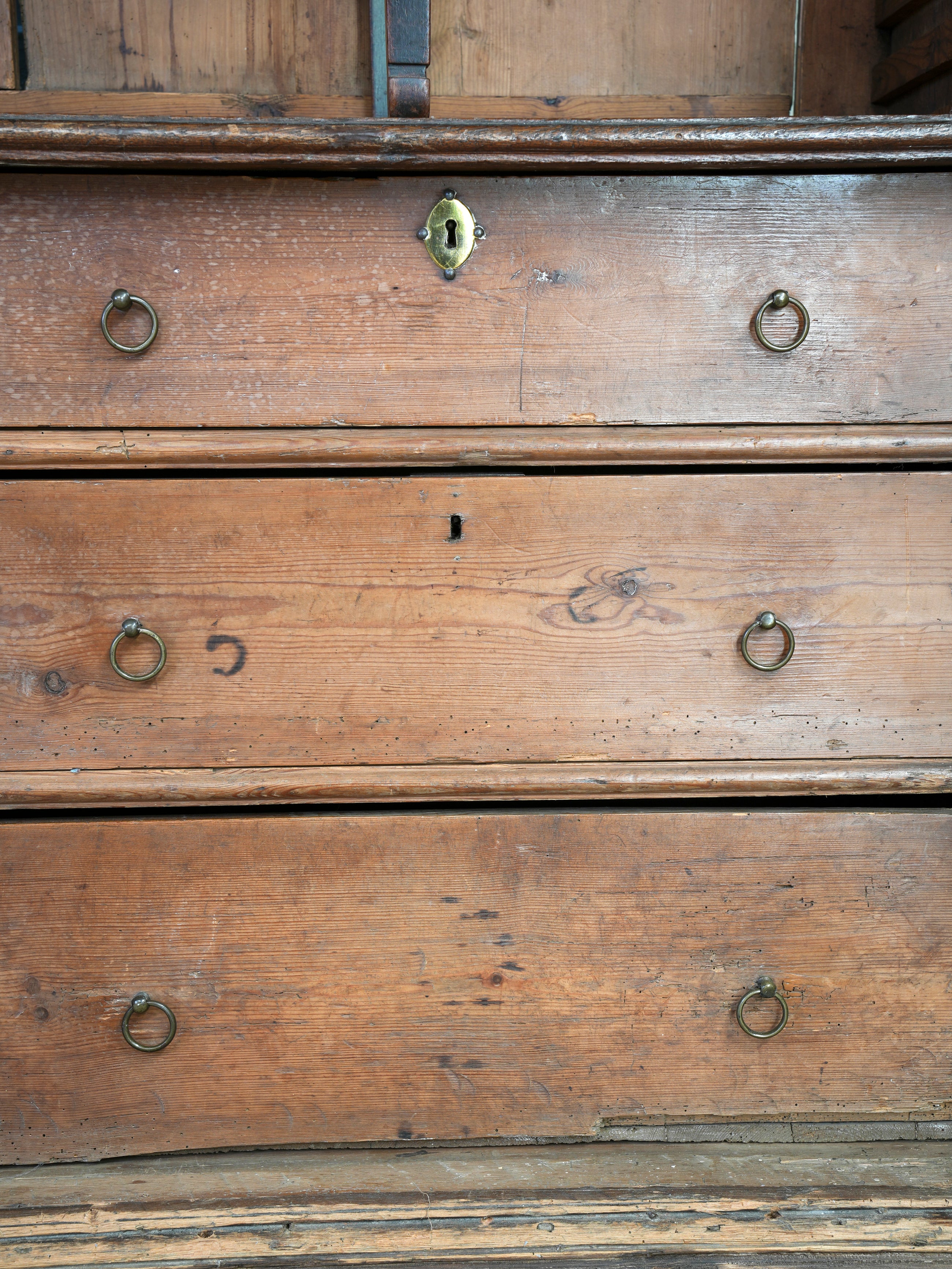 A George II Oak Housekeepers Cupboard