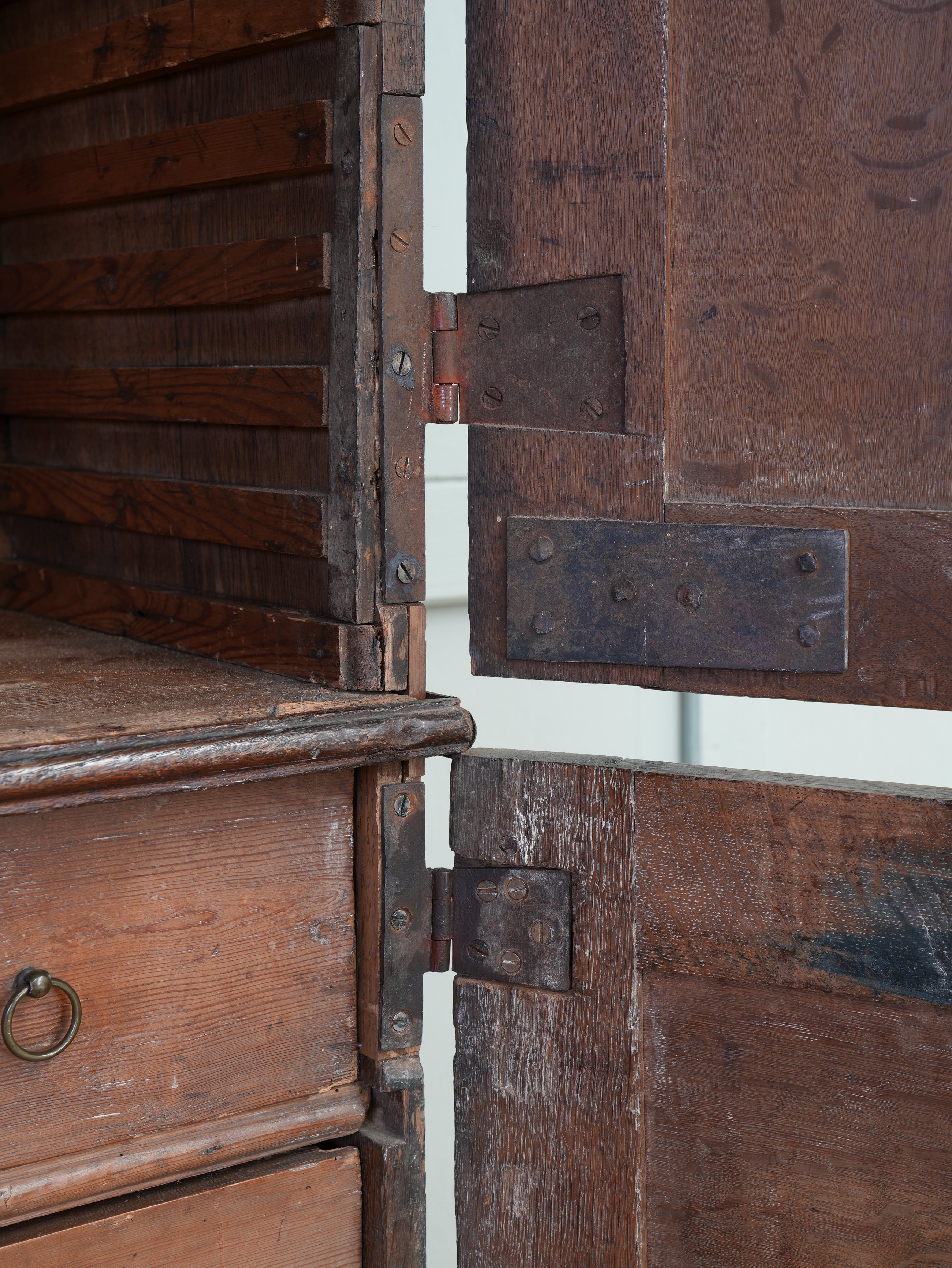 A George II Oak Housekeepers Cupboard