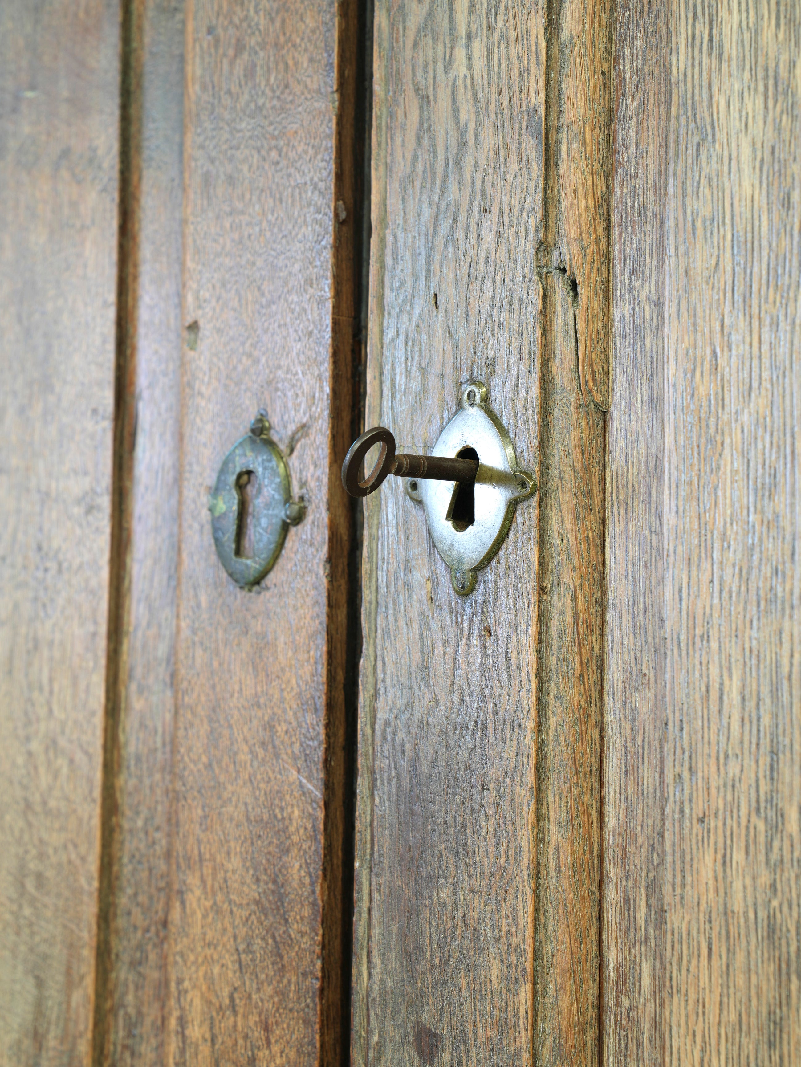 A George II Oak Housekeepers Cupboard