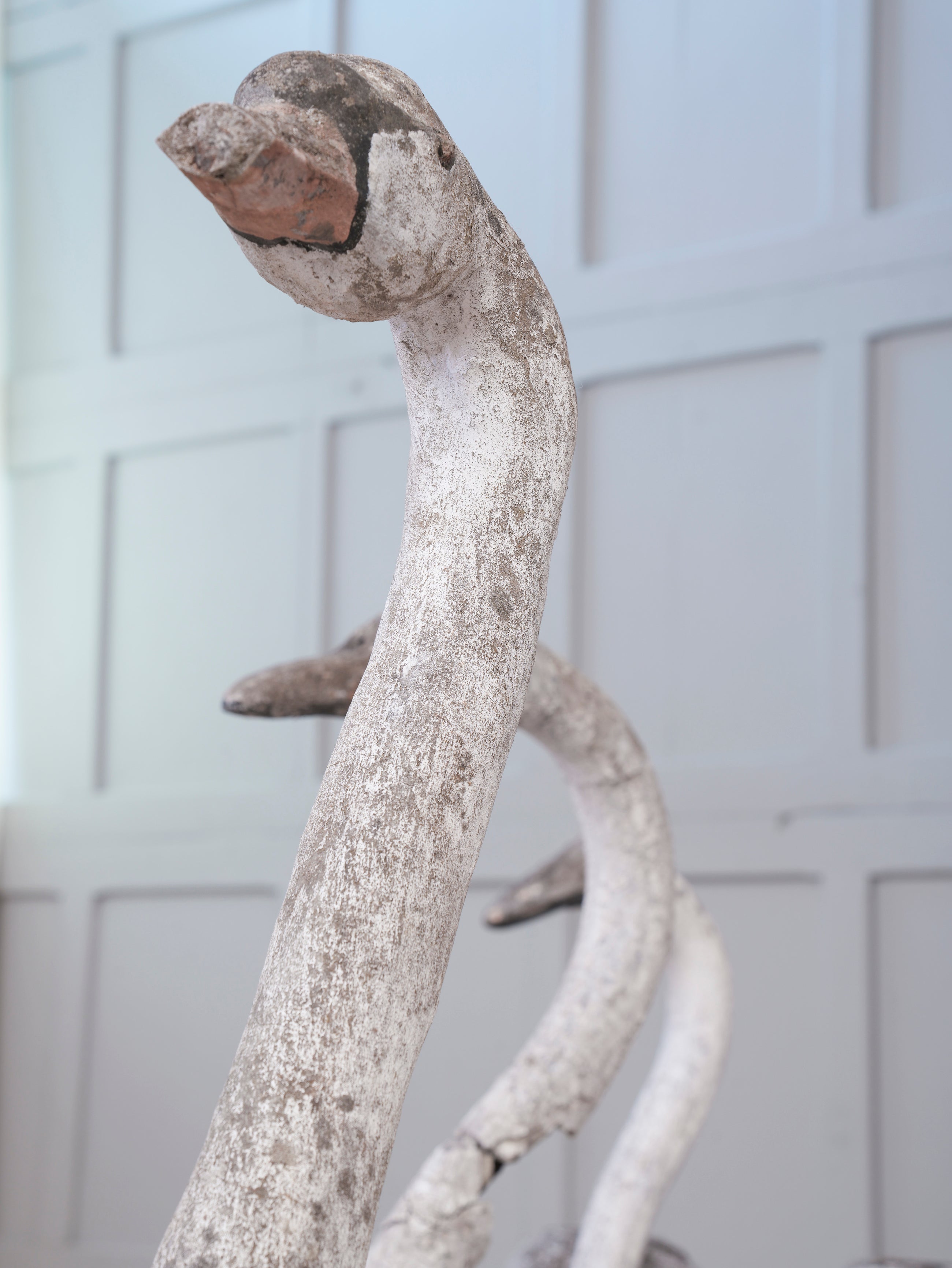 A Bevy of Composition Stone Swans