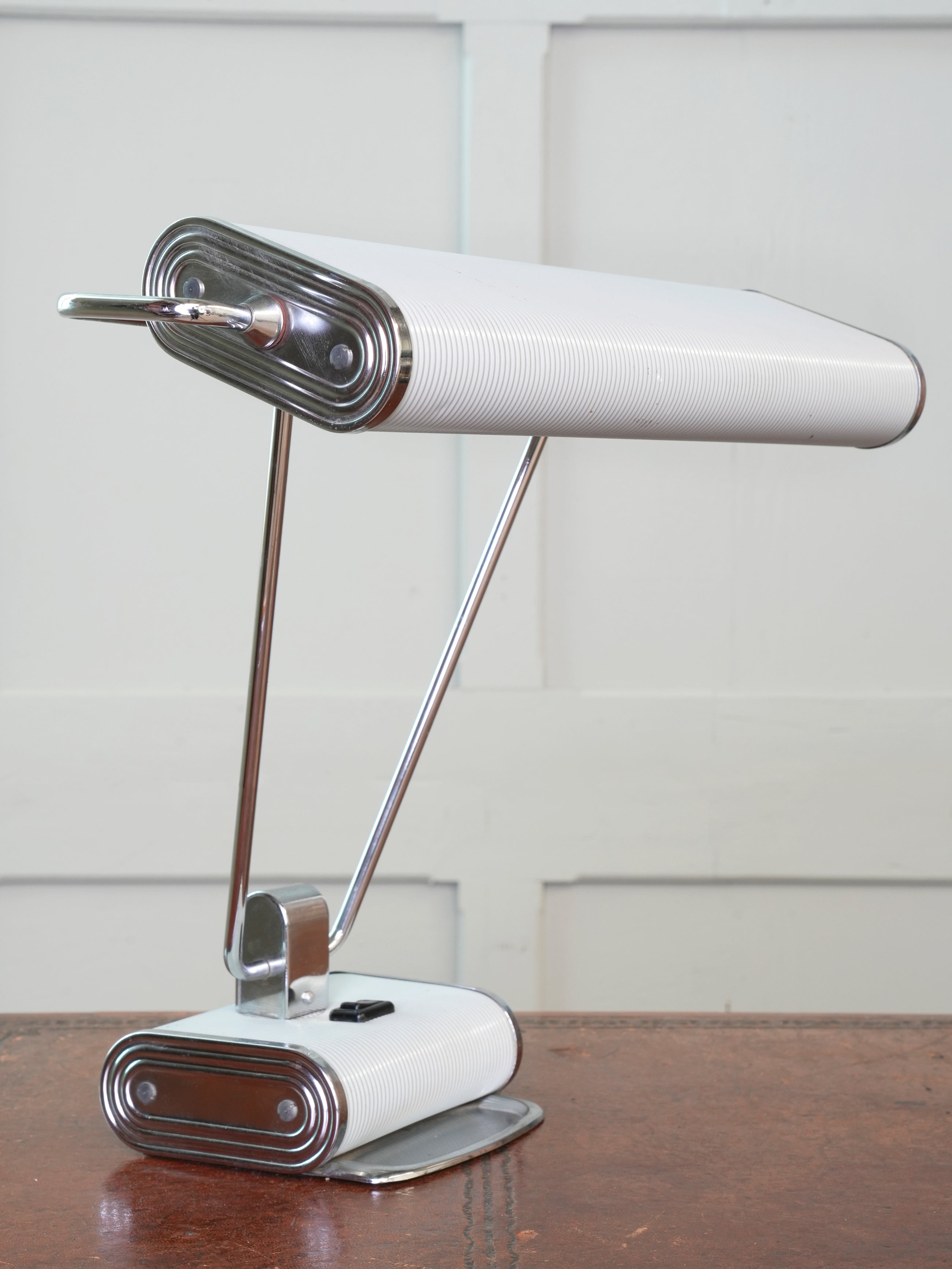 A White No 71 Desk Light by Eileen Grey