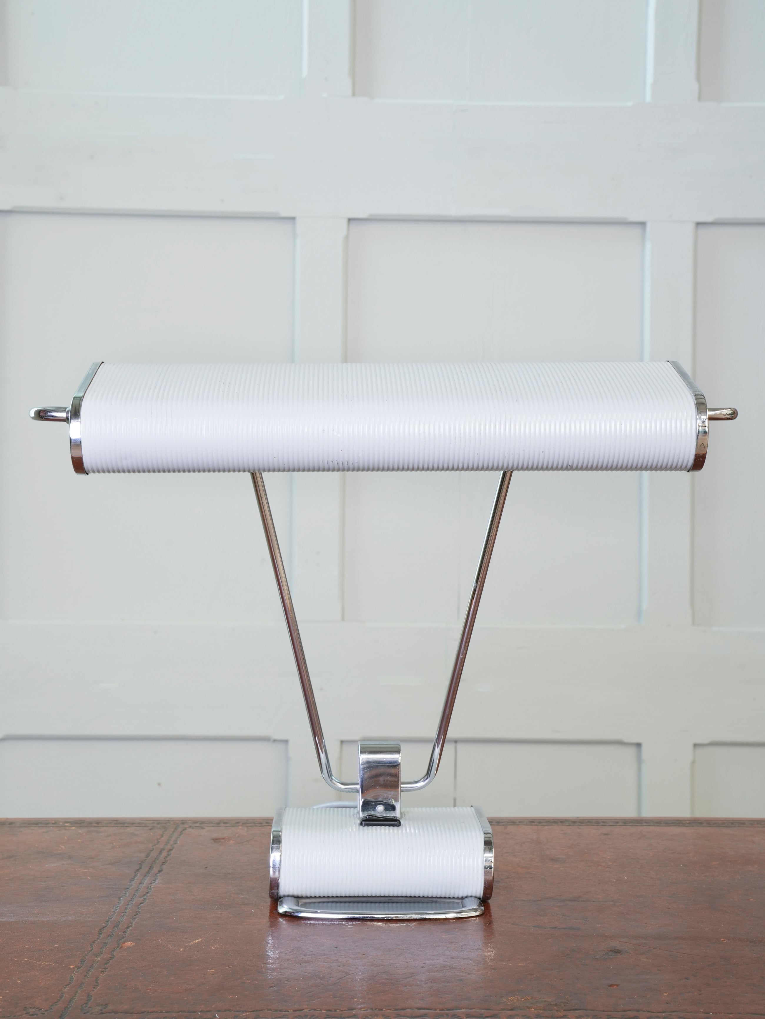 A White No 71 Desk Light by Eileen Grey