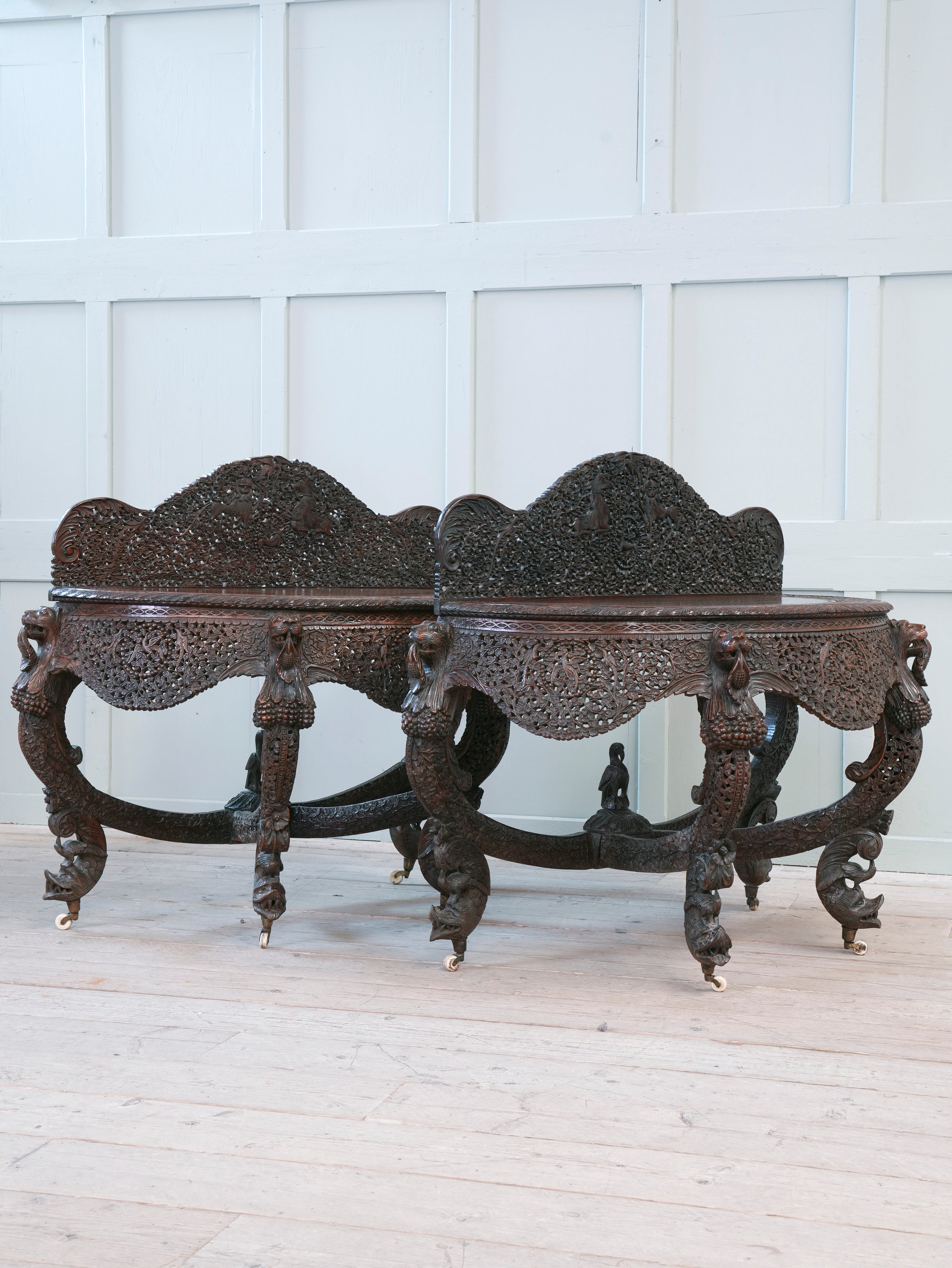 A Pair of 19th Century Anglo Indian Console Tables