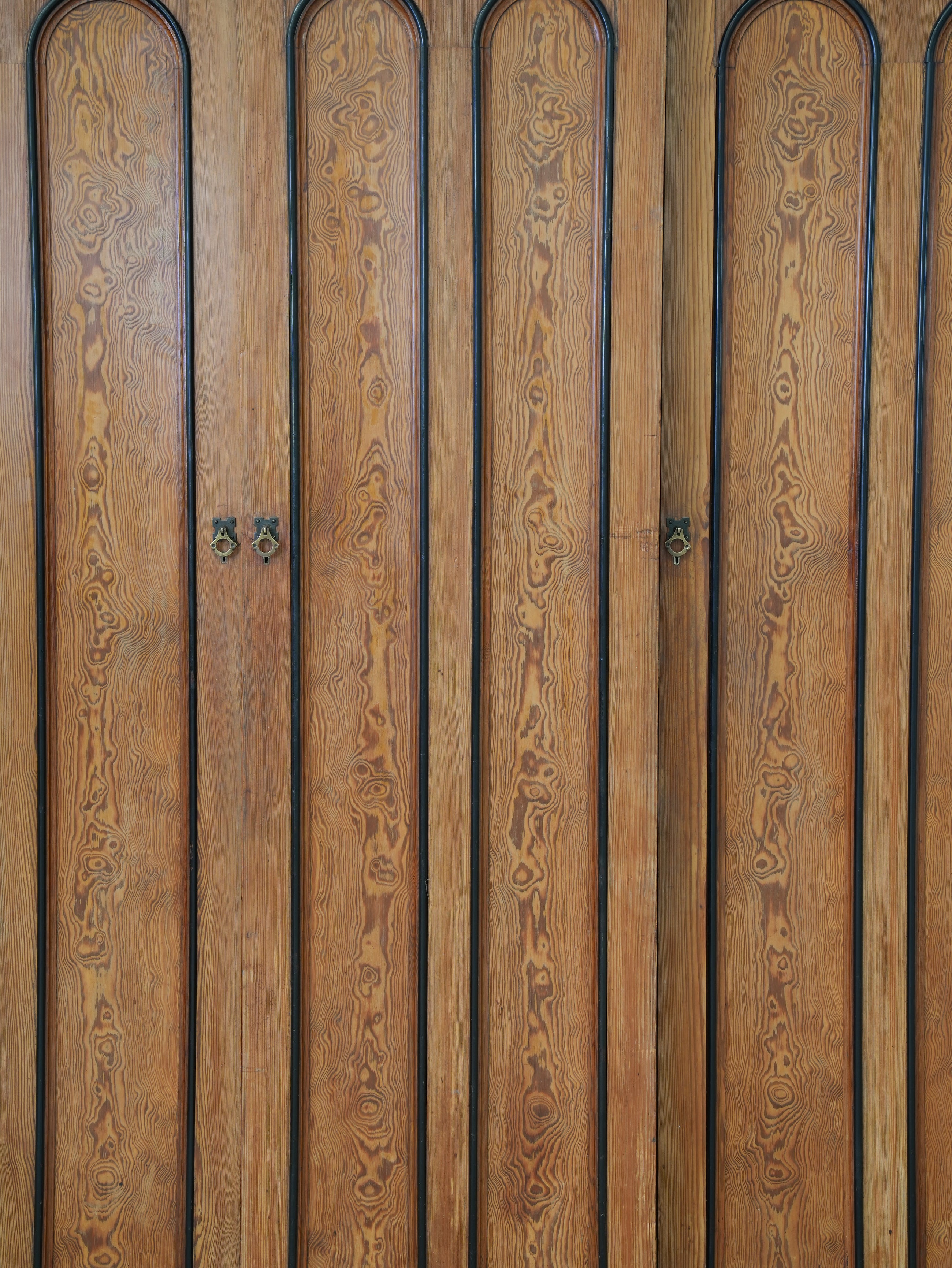 A 19th Century Baltic Pine Breakfront Wardrobe