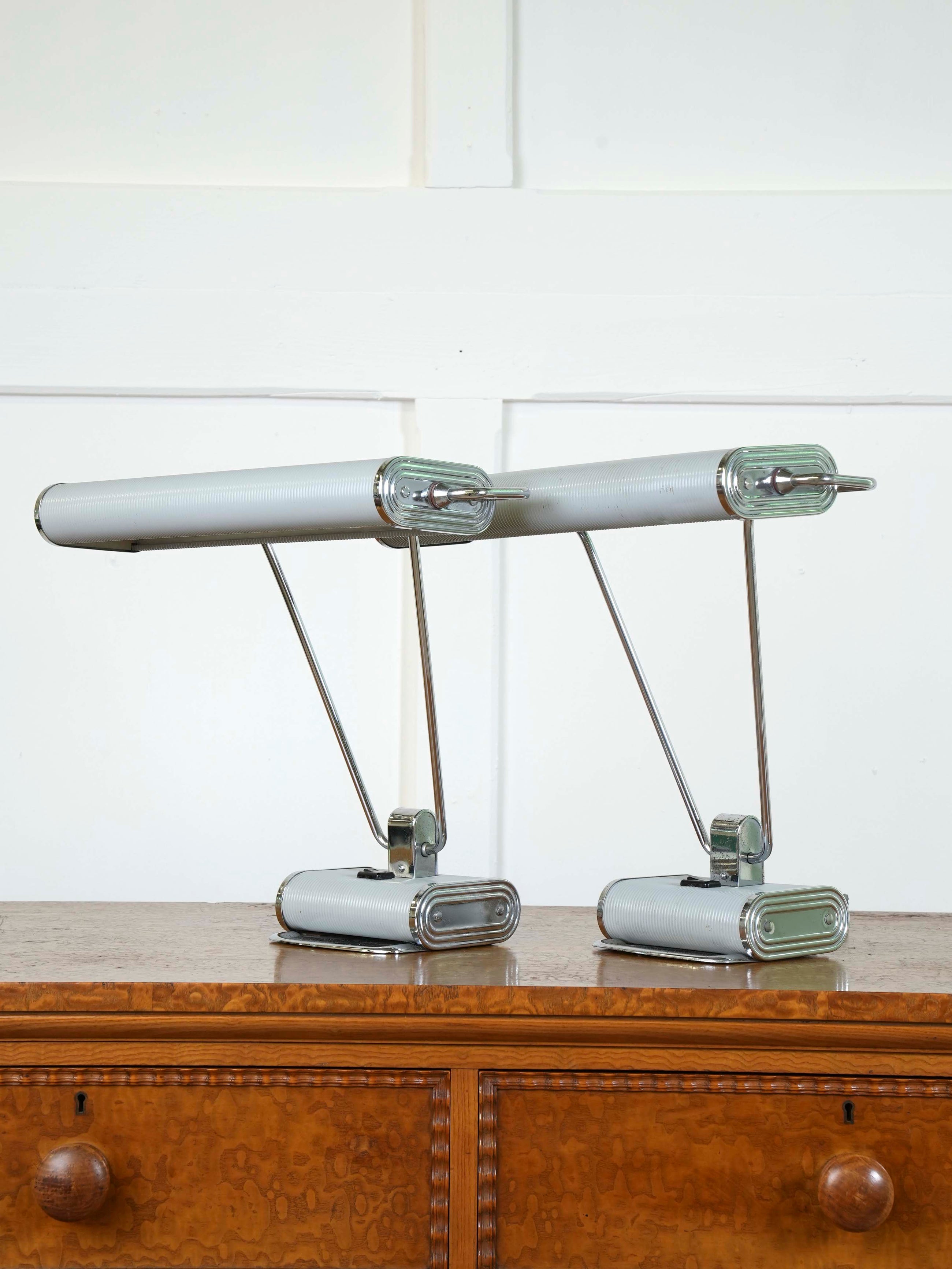 A Pair of Eileen Gray Desk Lamps