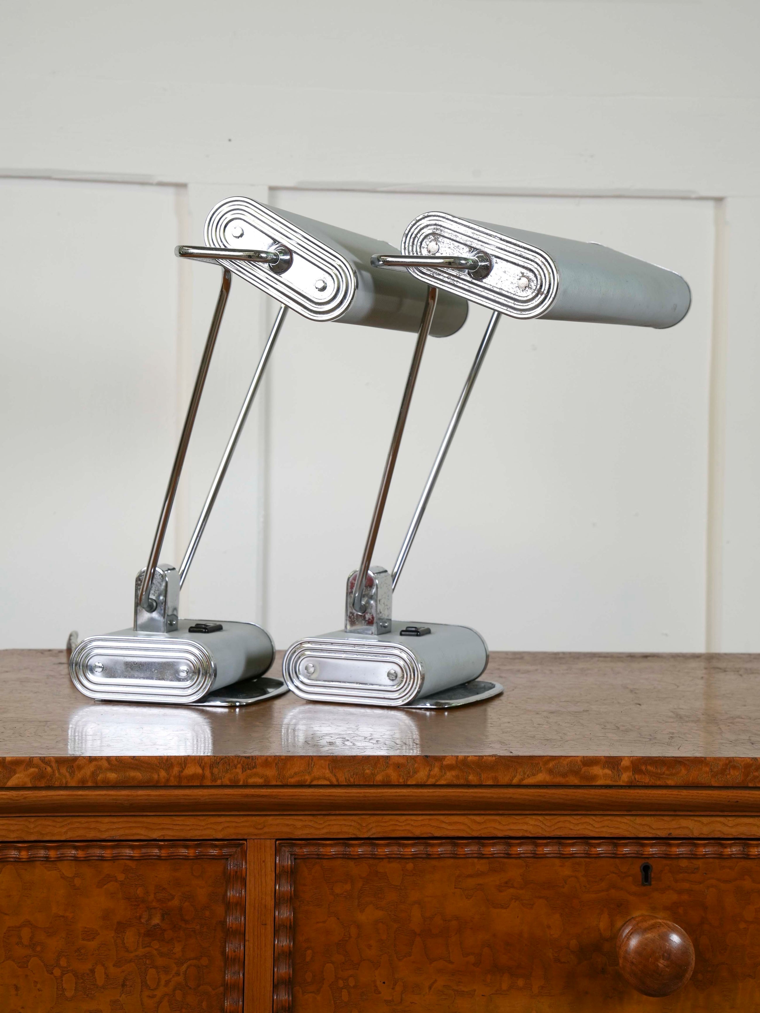 A Pair of Eileen Gray Desk Lamps