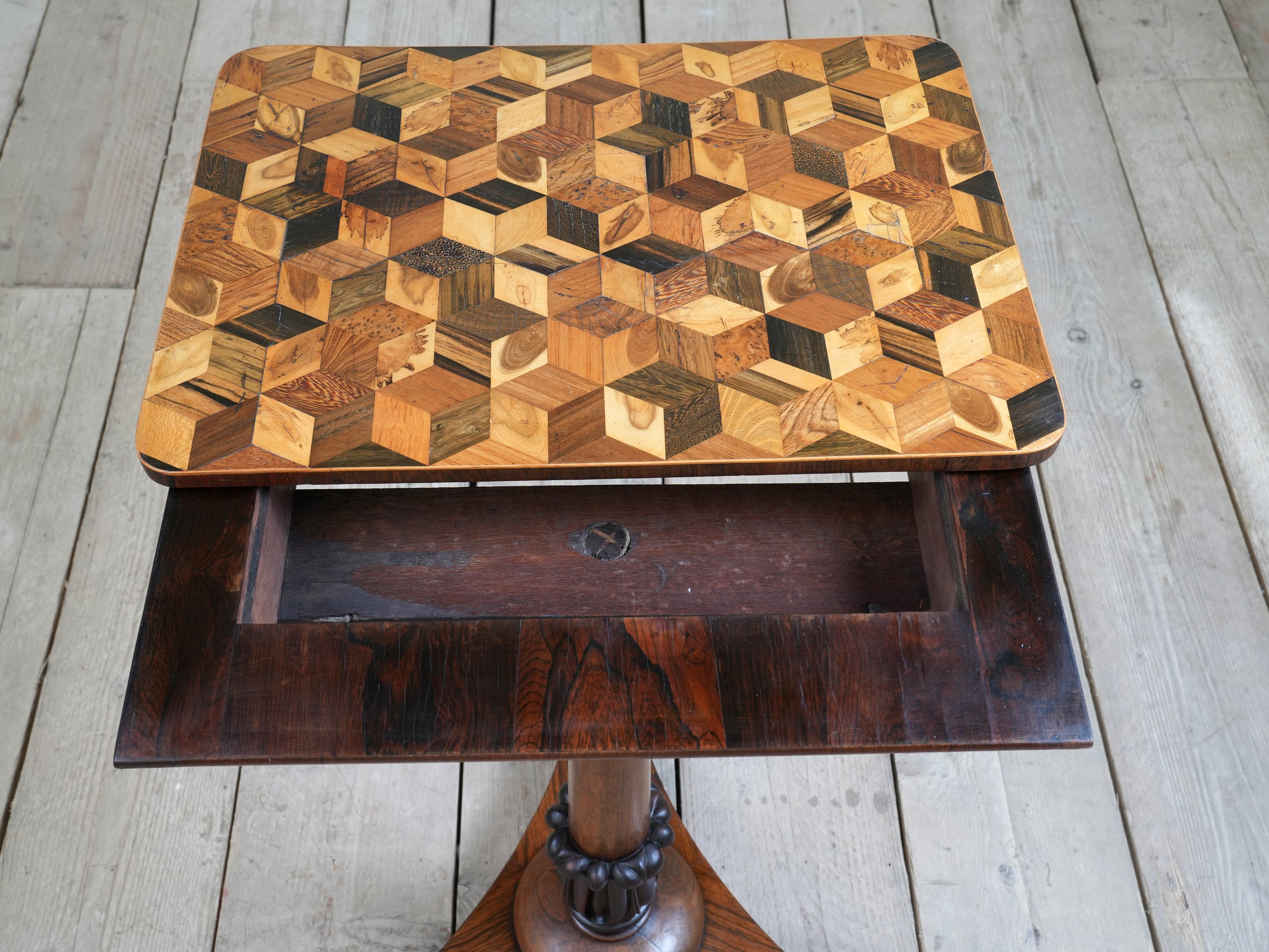 A William IV Specimen Wood Jardiniere Table by Turnbull