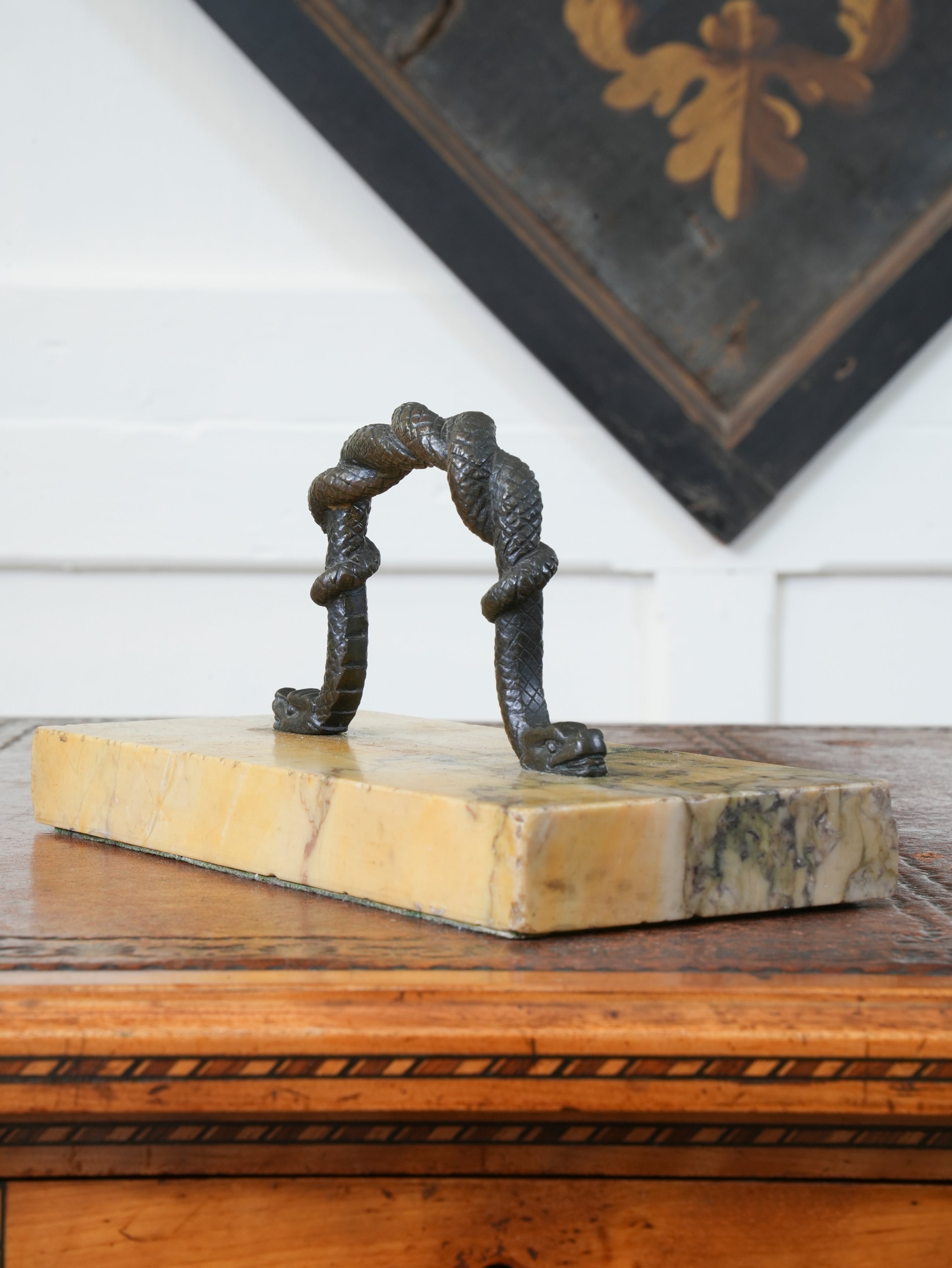 A 19th Century Marble & Bronze Paperweight