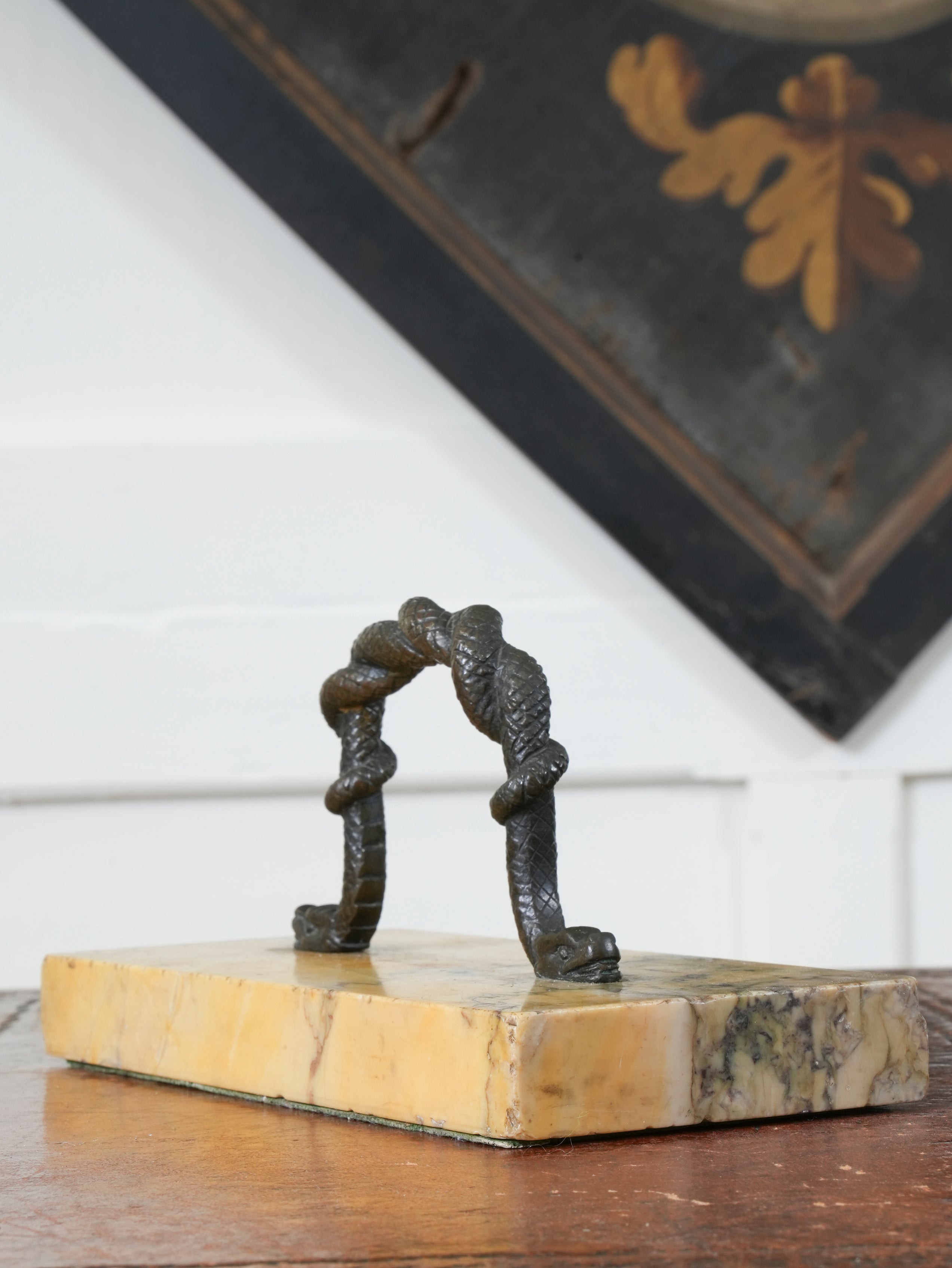 A 19th Century Marble & Bronze Paperweight