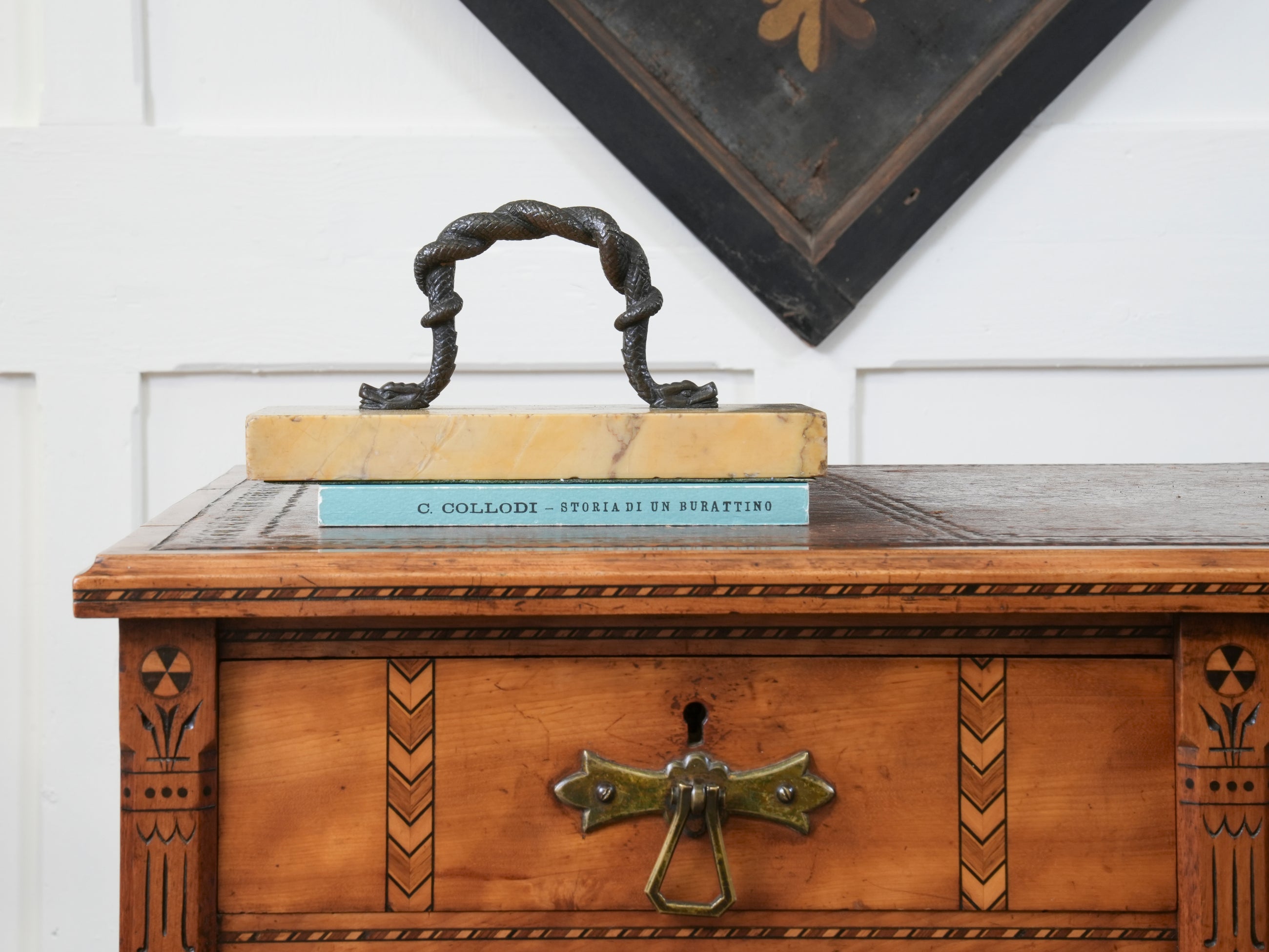 A 19th Century Marble & Bronze Paperweight