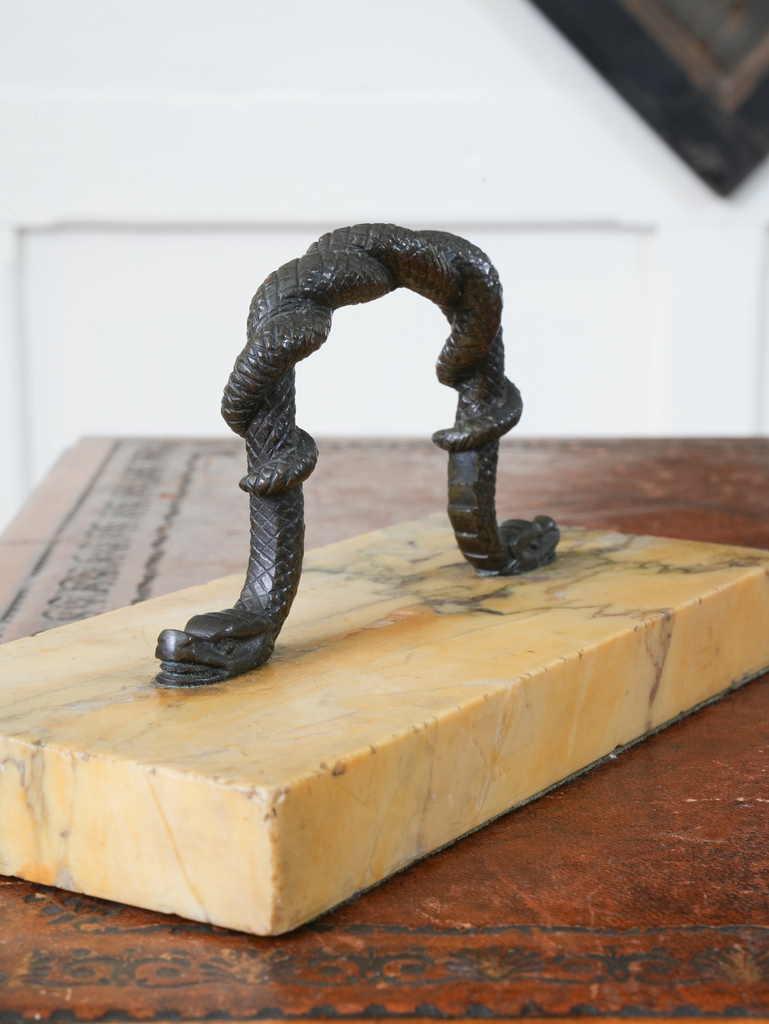 A 19th Century Marble & Bronze Paperweight