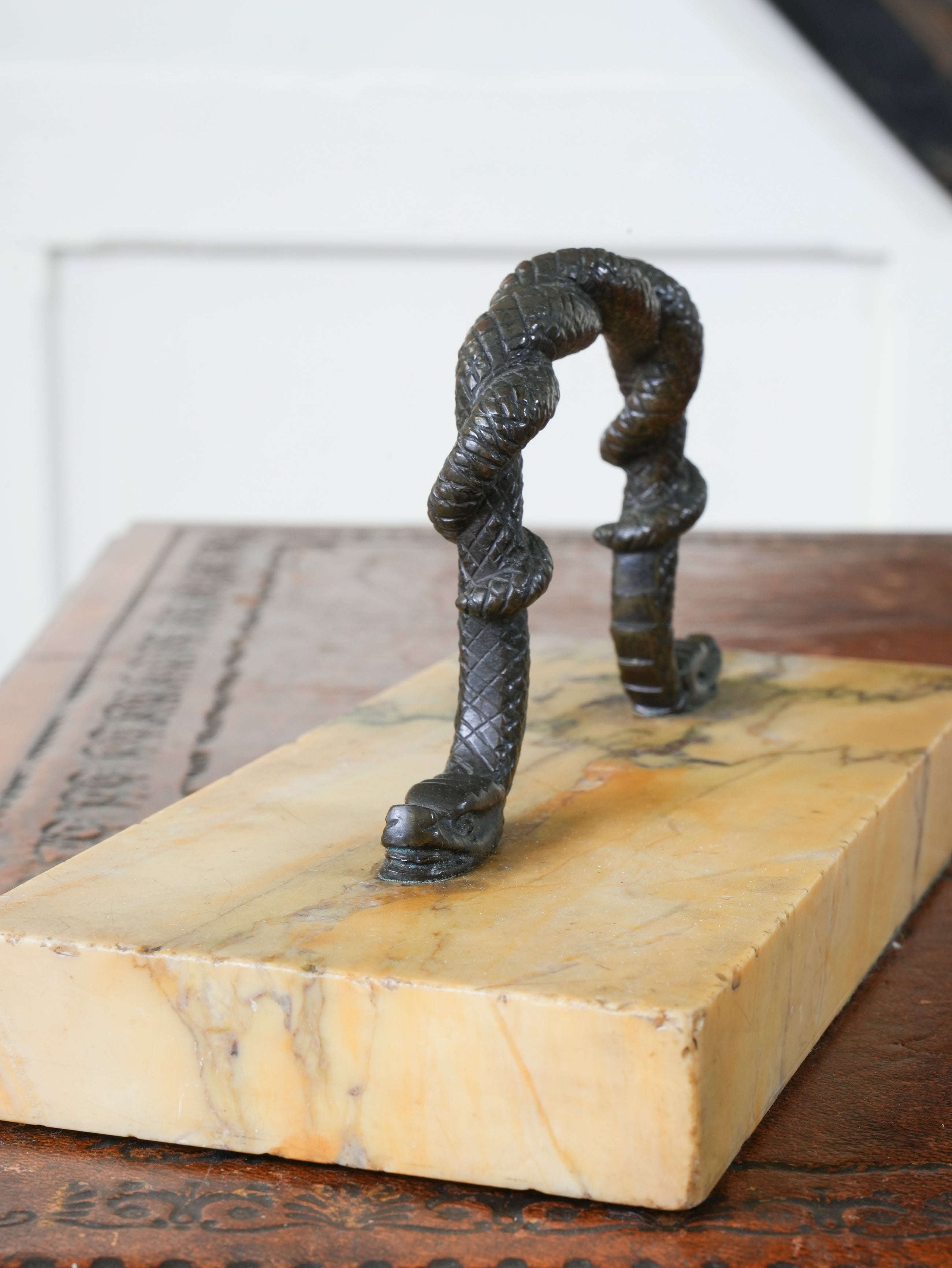 A 19th Century Marble & Bronze Paperweight