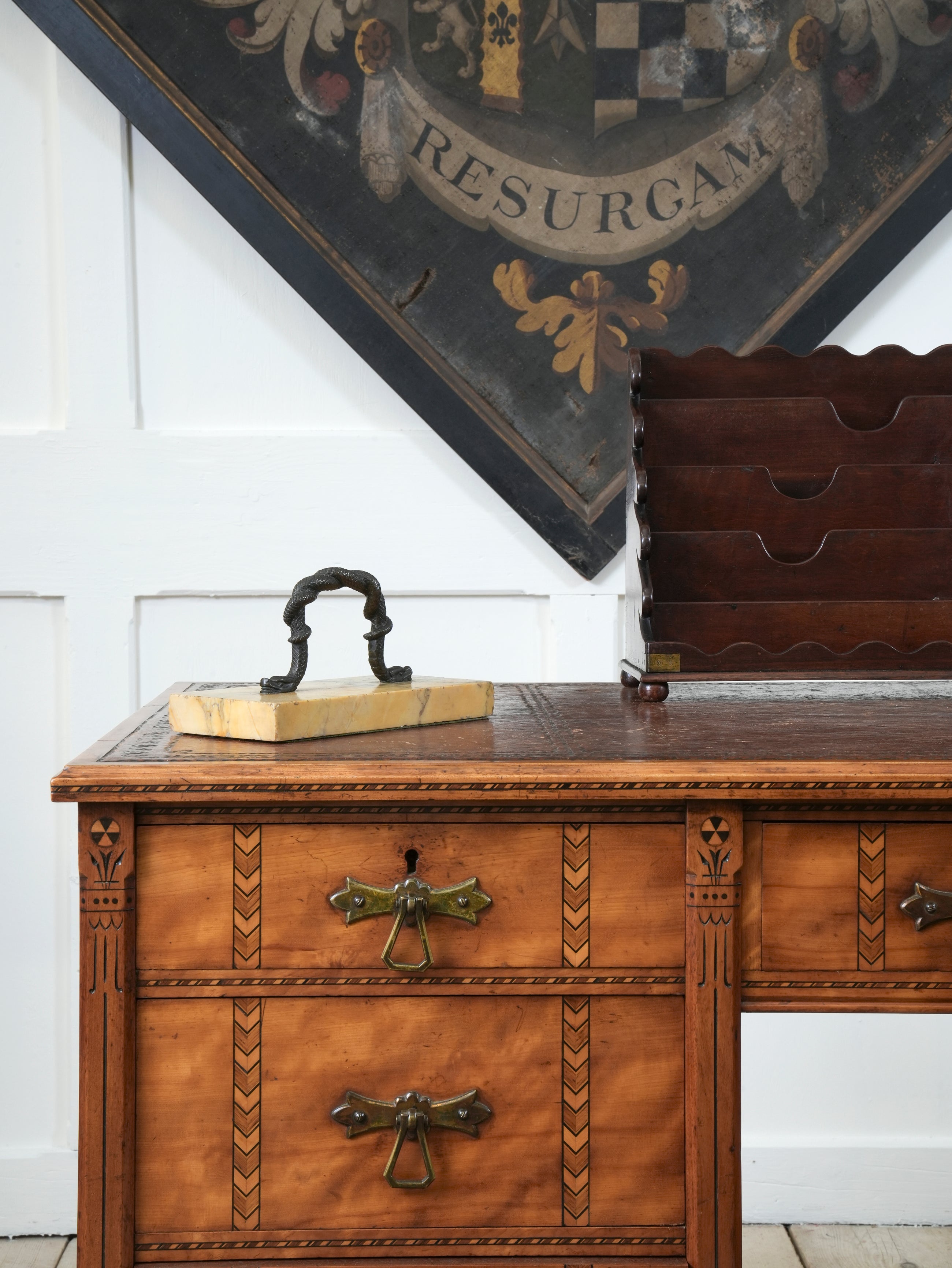 A 19th Century Marble & Bronze Paperweight