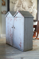 A George III Painted Pine Cottage Cupboard