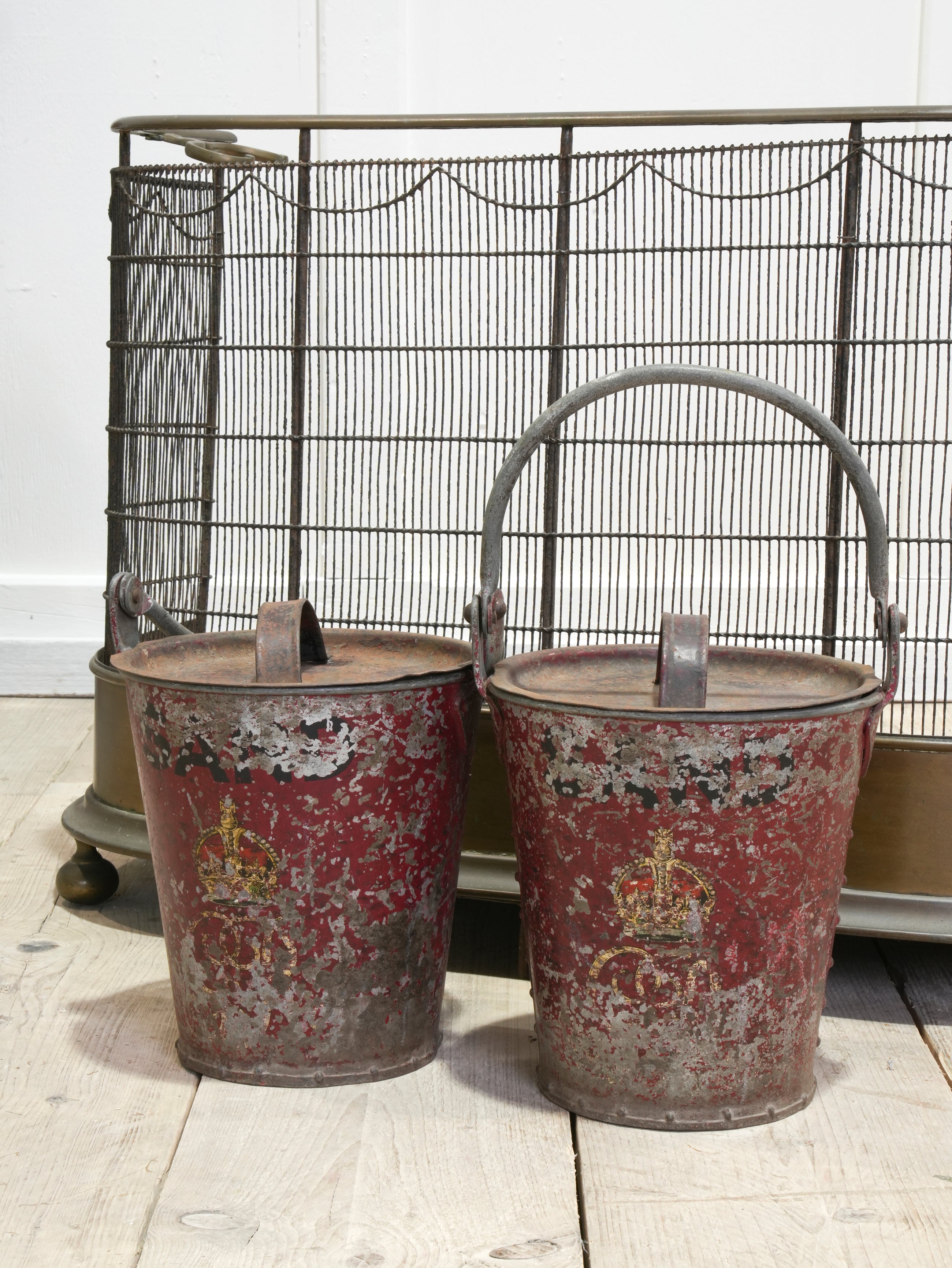 A Pair of 19th Century Sand Buckets