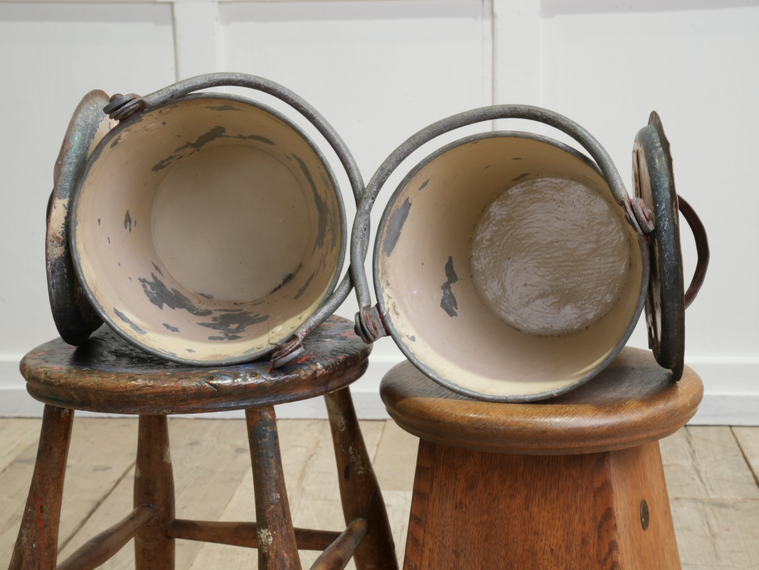 A Pair of 19th Century Sand Buckets