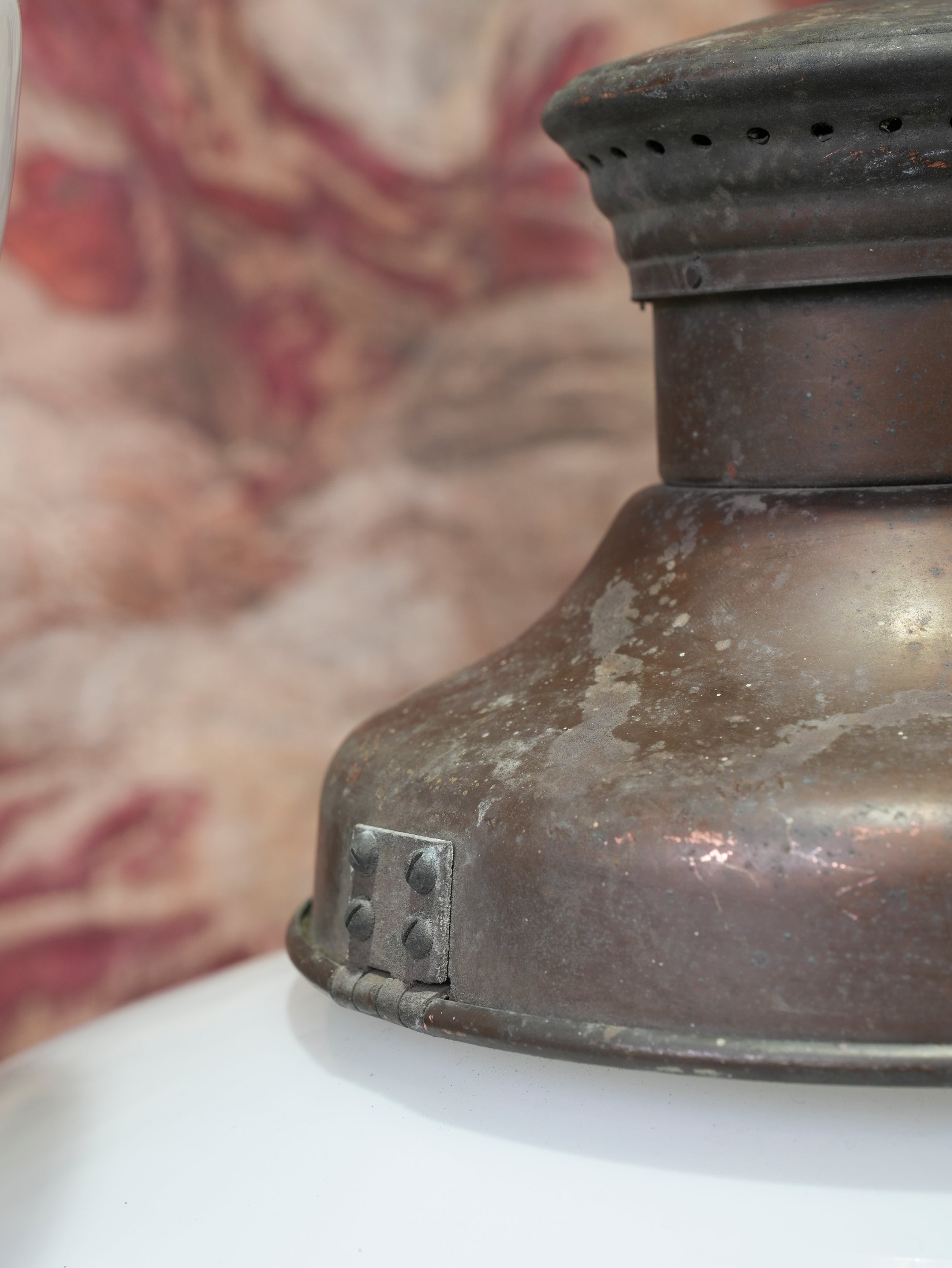 A Pair of Half Round Opaline Pendant Lights