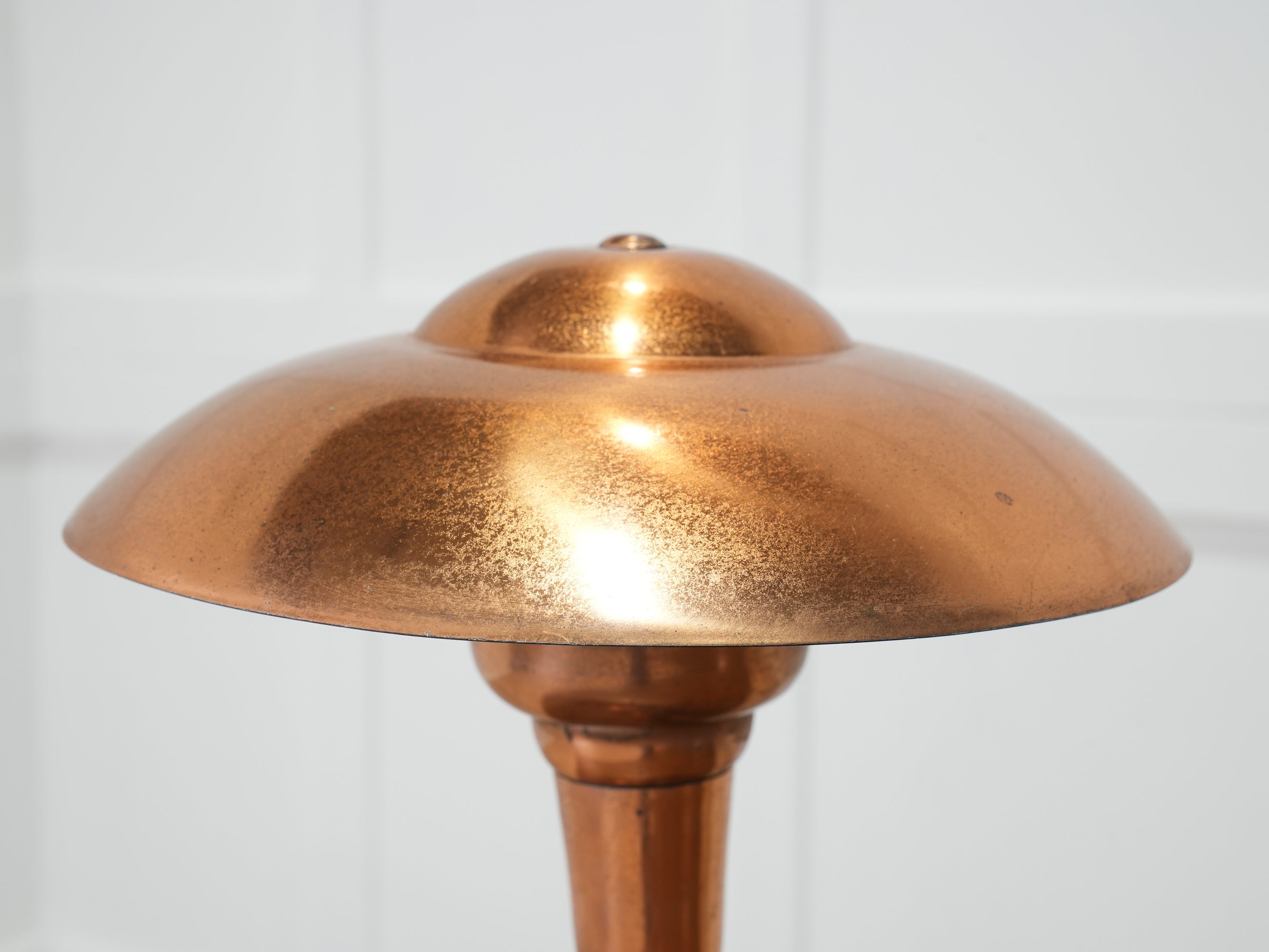 Pair of Bronzed Modernist Table Lamps