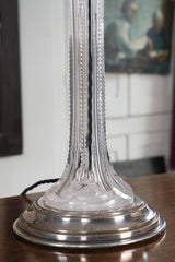 A 19th century Cut Glass Table Lamp