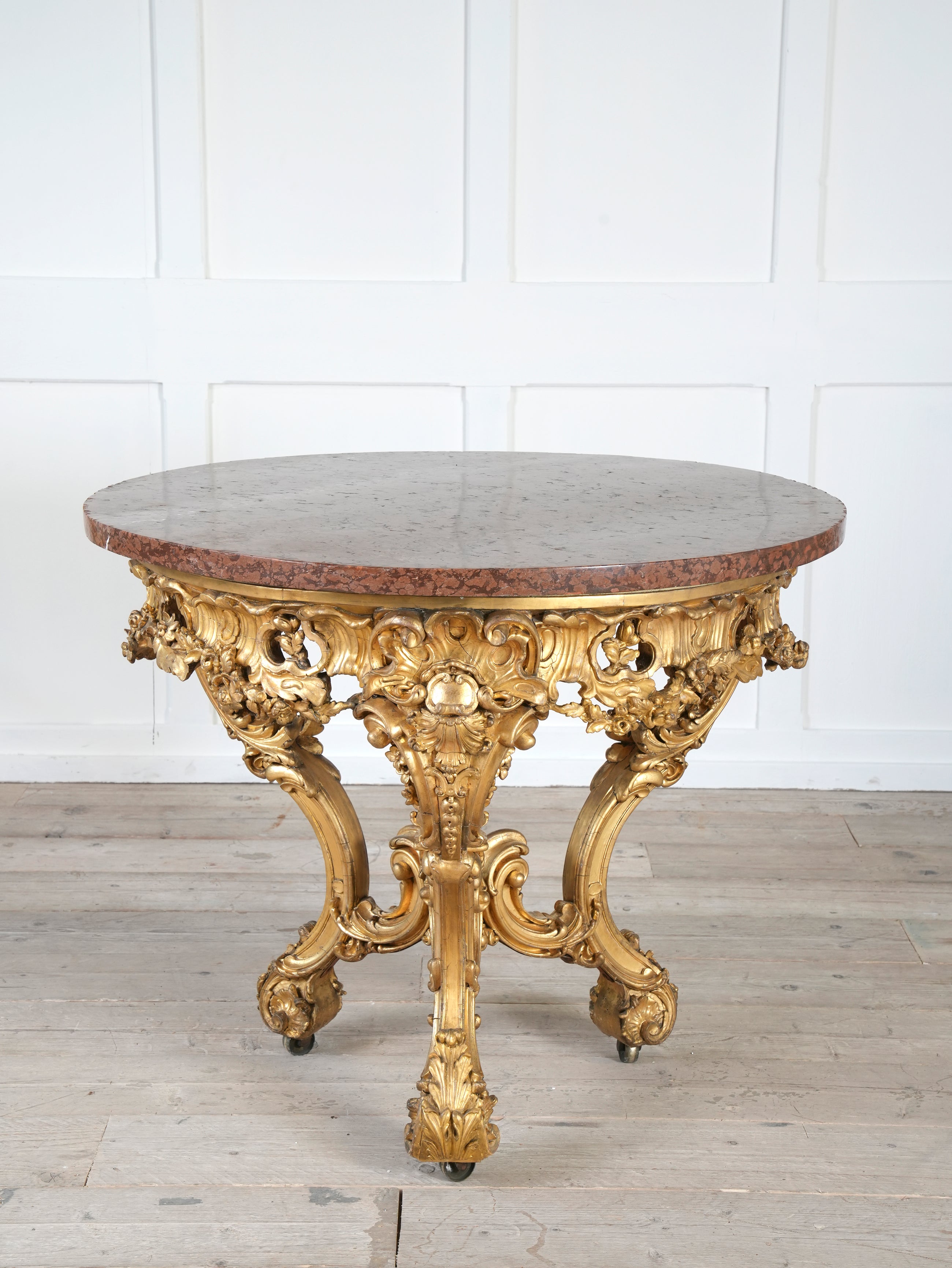A Mid 19th Century Gilt Gesso Centre Table