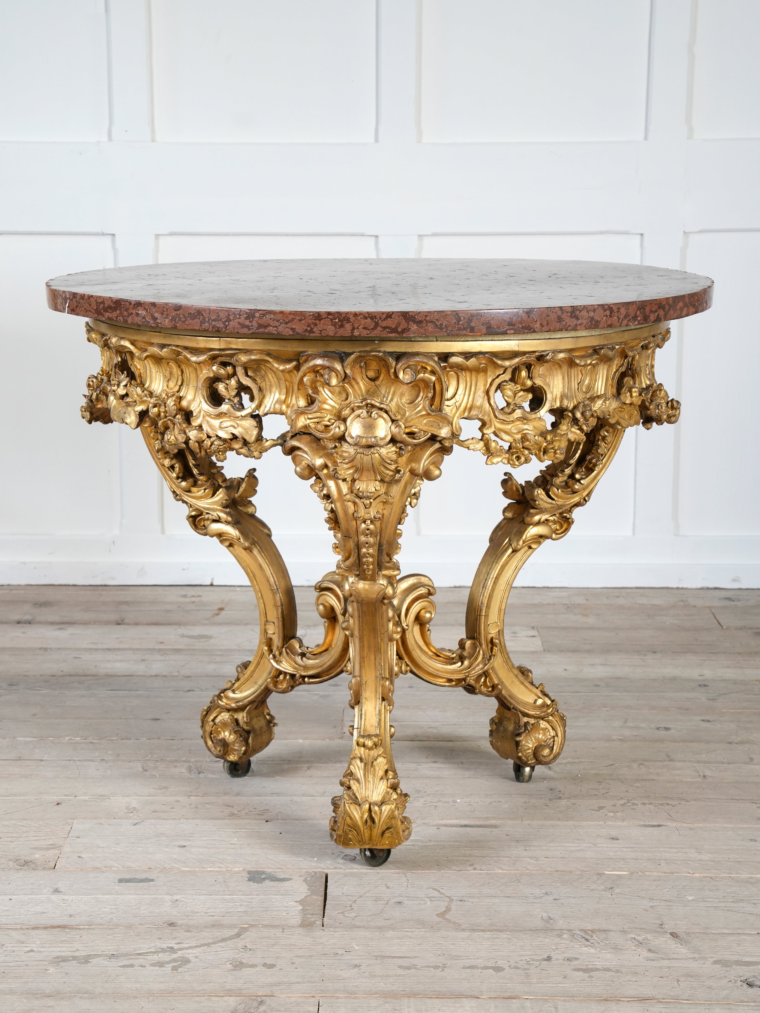 A Mid 19th Century Gilt Gesso Centre Table