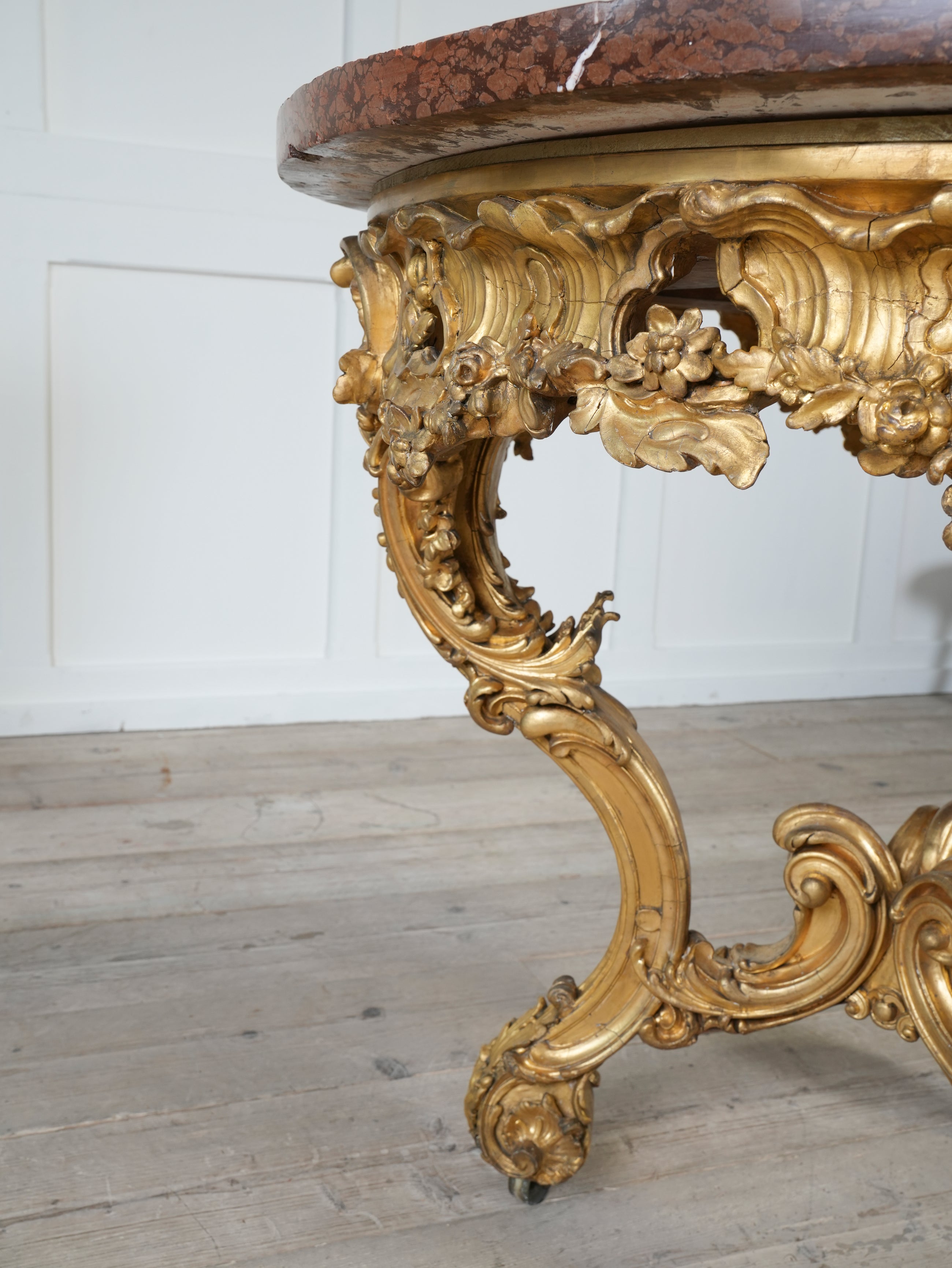 A Mid 19th Century Gilt Gesso Centre Table