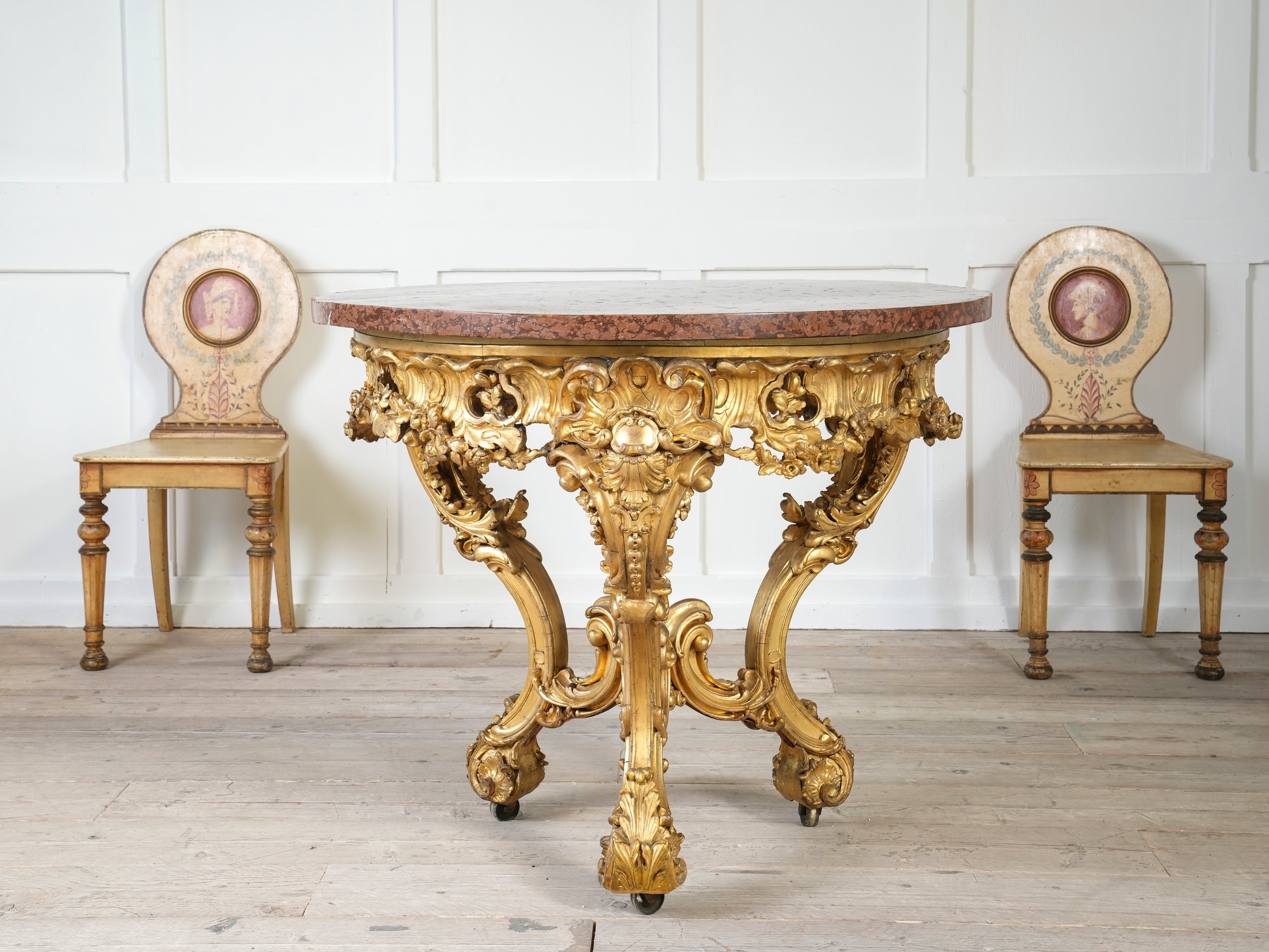 A Mid 19th Century Gilt Gesso Centre Table