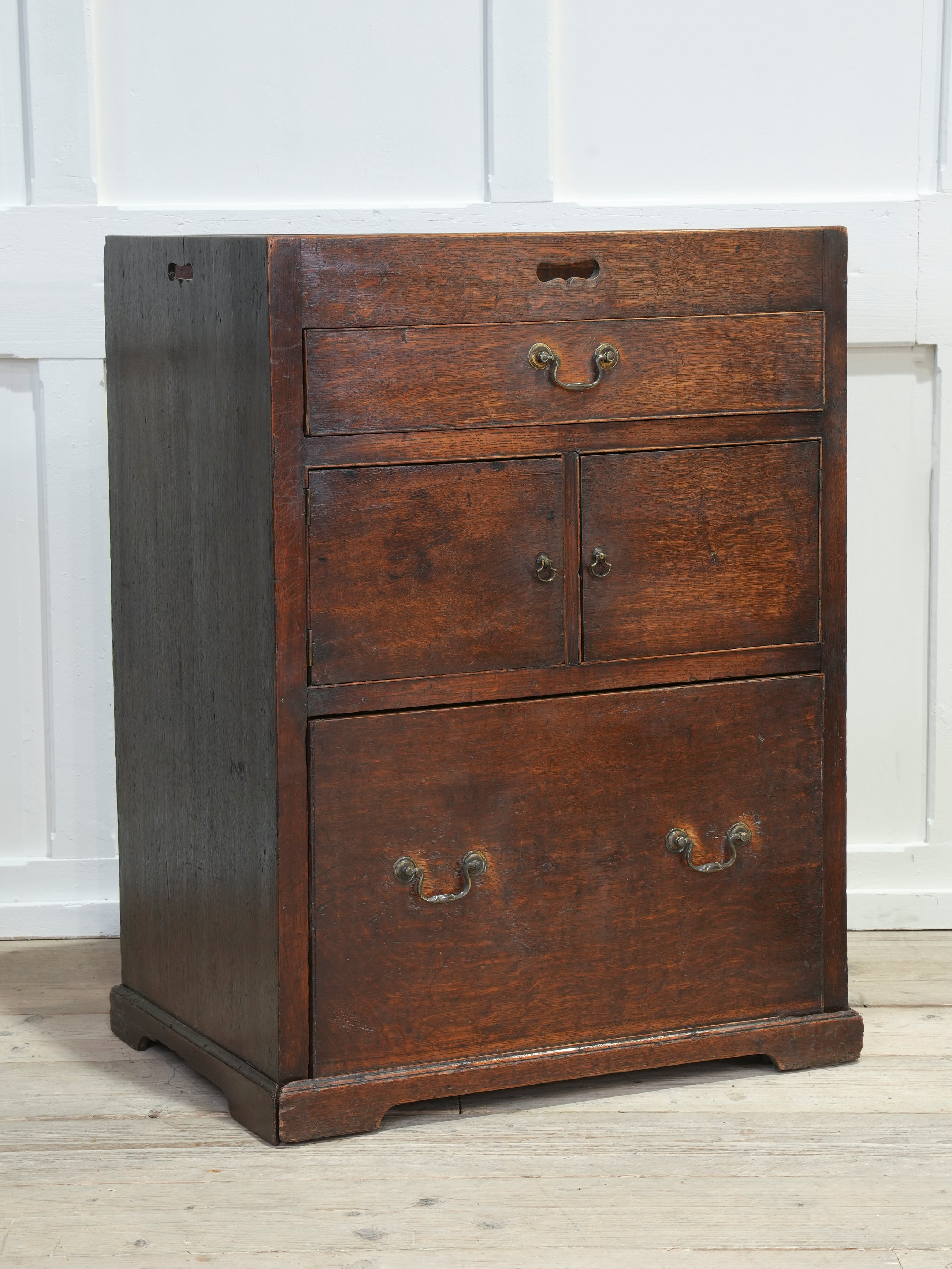 A George III Bedside Commode Cabinet