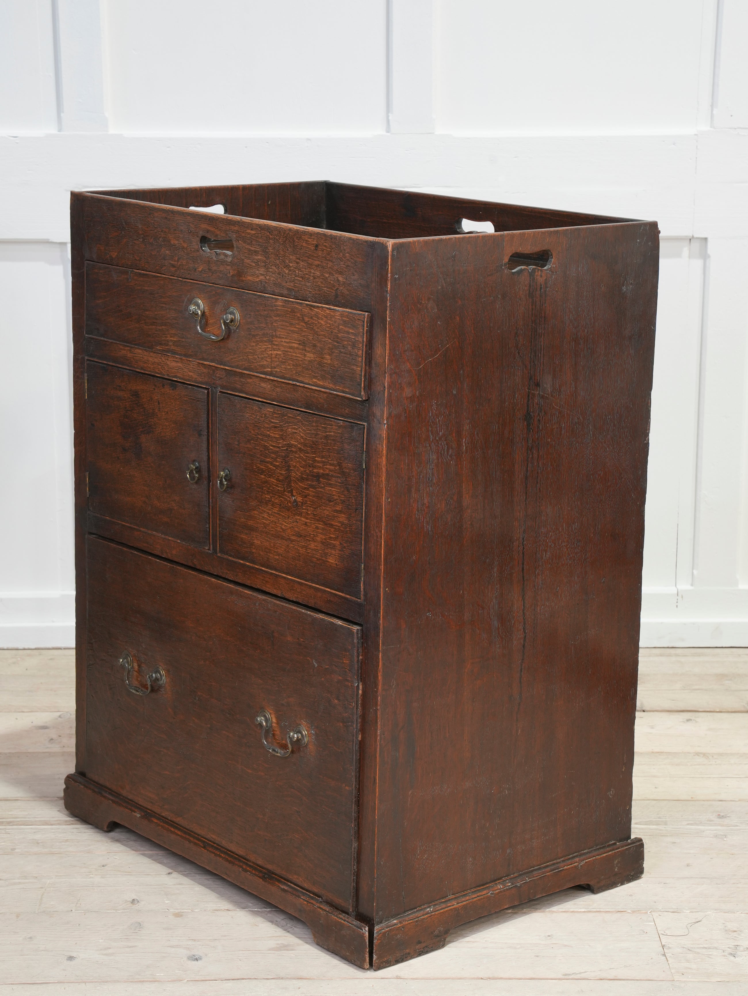 A George III Bedside Commode Cabinet