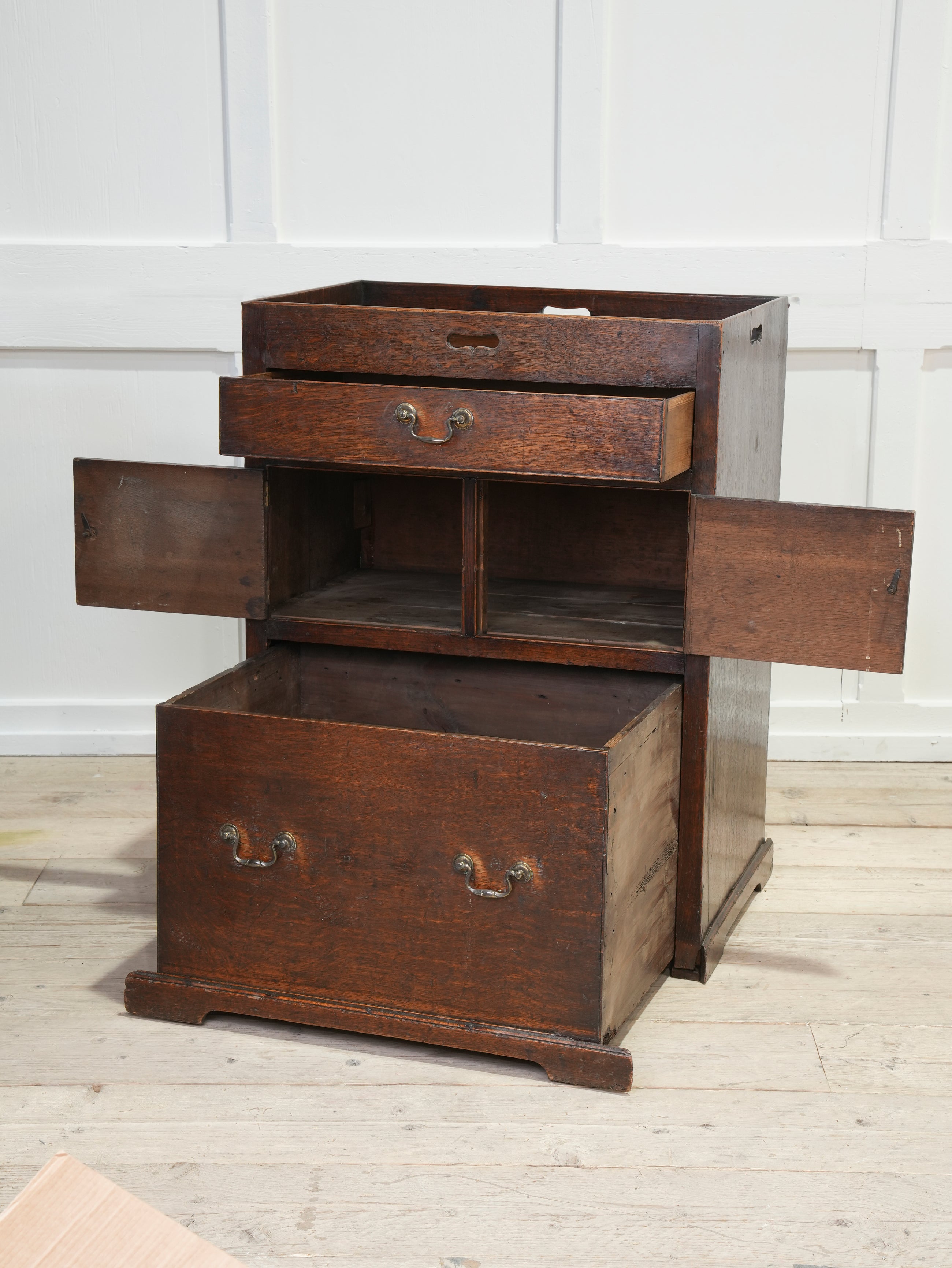 A George III Bedside Commode Cabinet