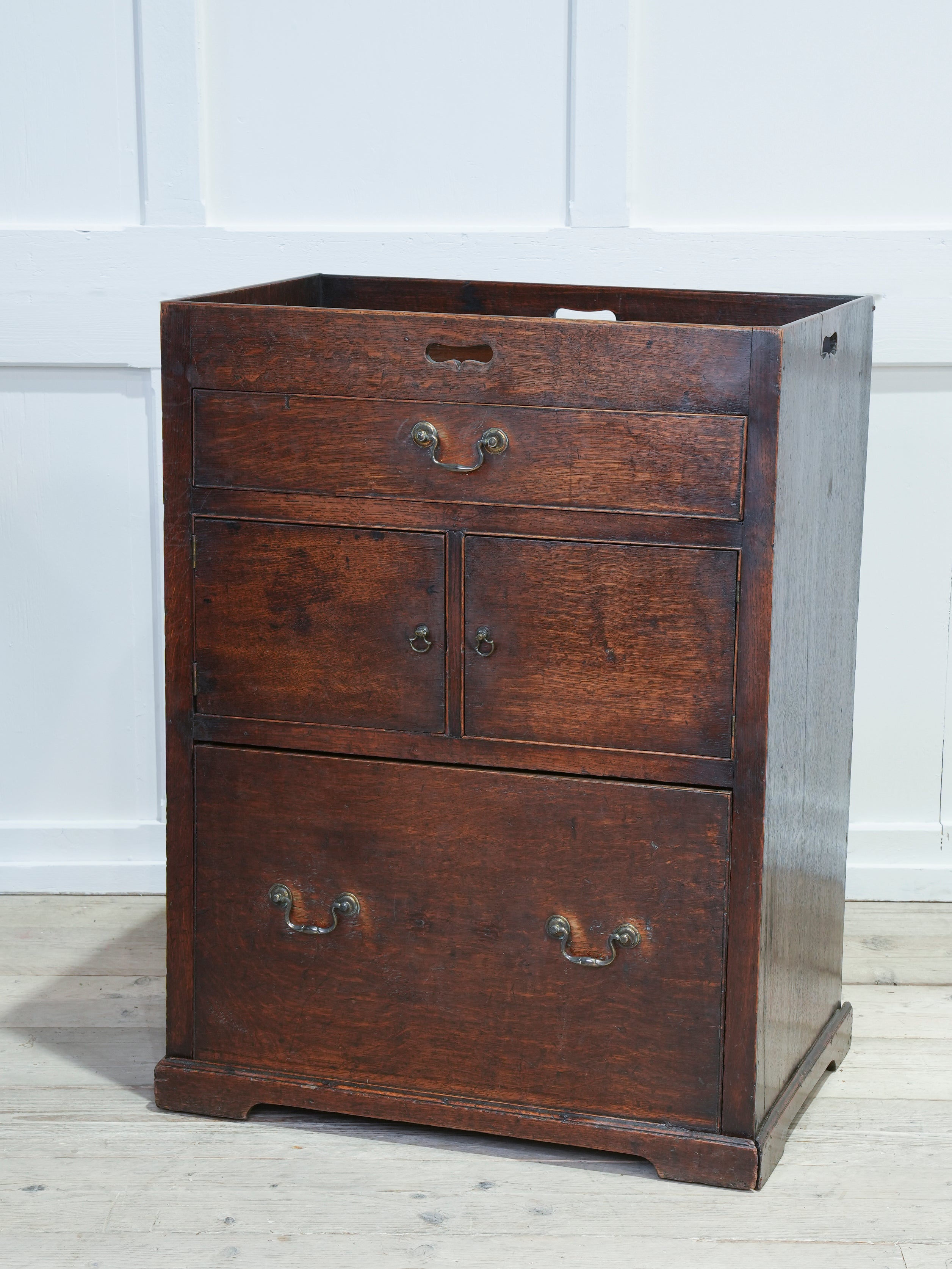 A George III Bedside Commode Cabinet