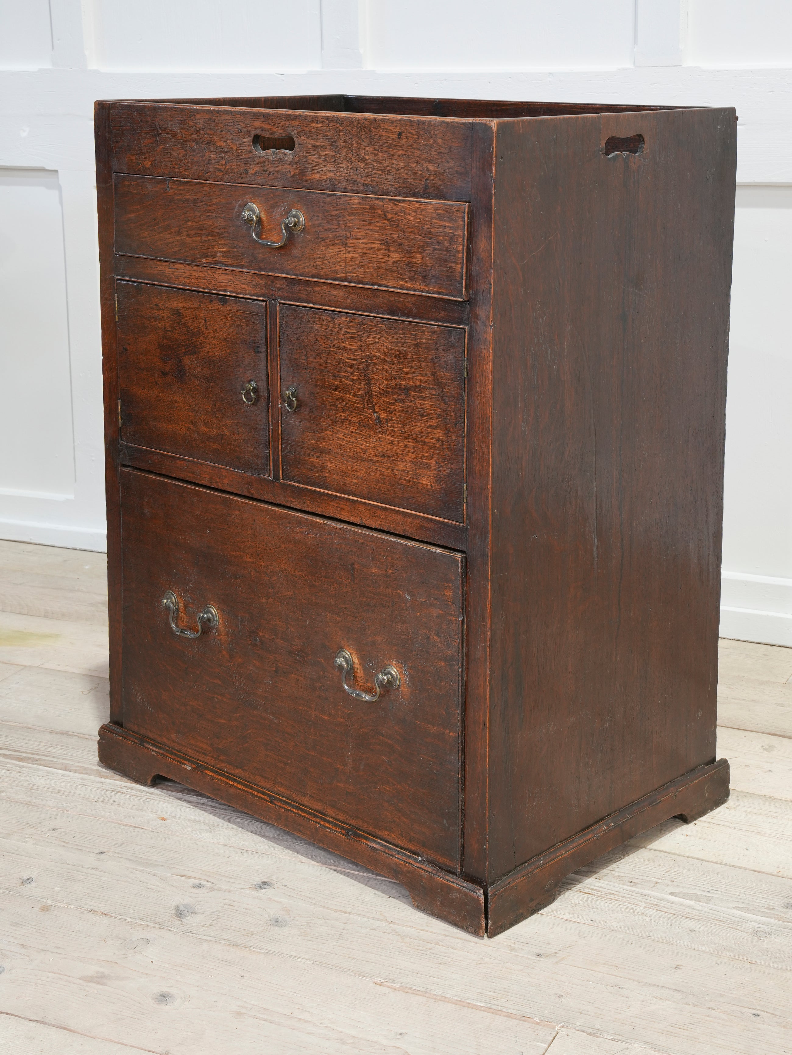 A George III Bedside Commode Cabinet