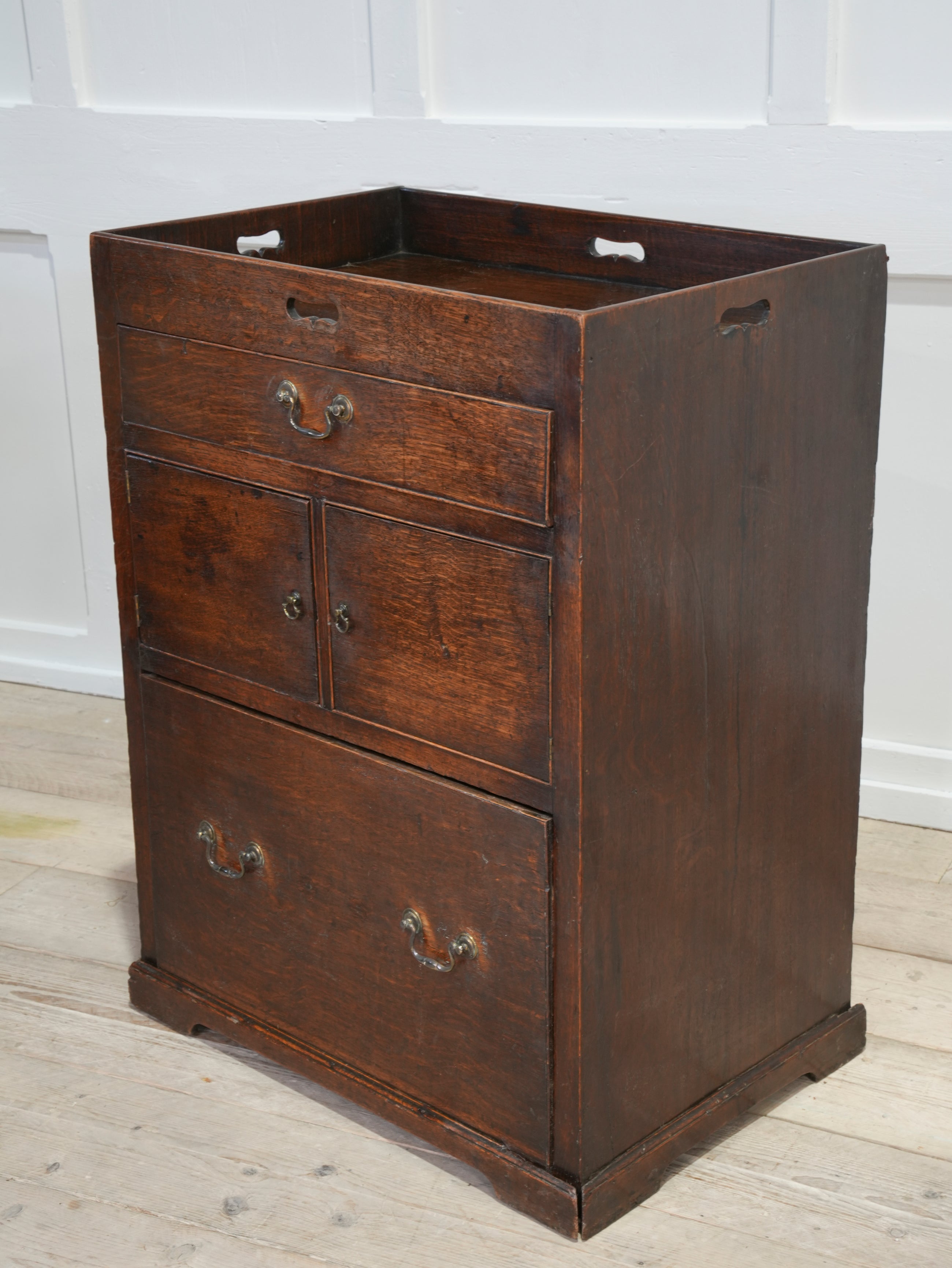 A George III Bedside Commode Cabinet