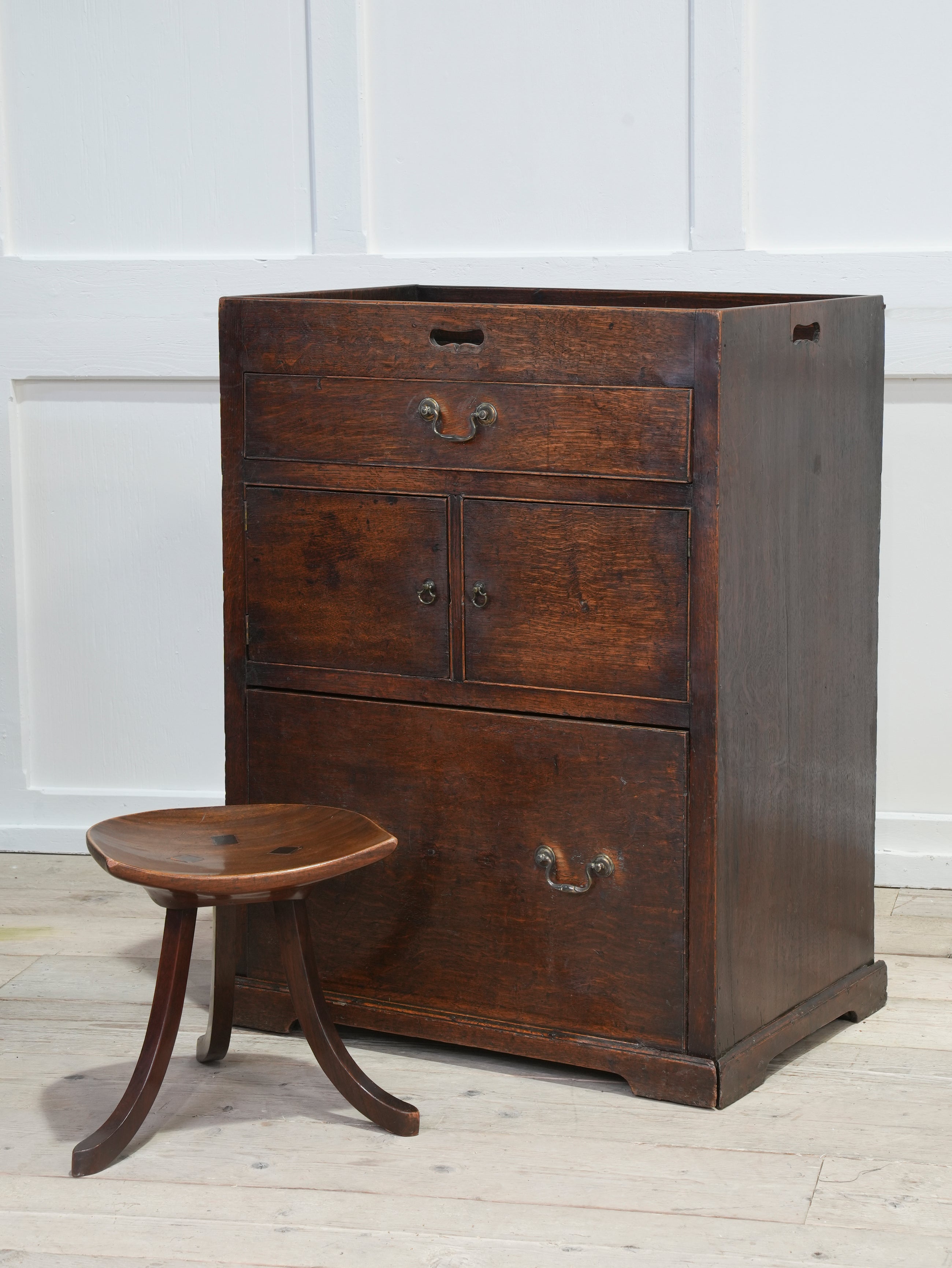 A George III Bedside Commode Cabinet