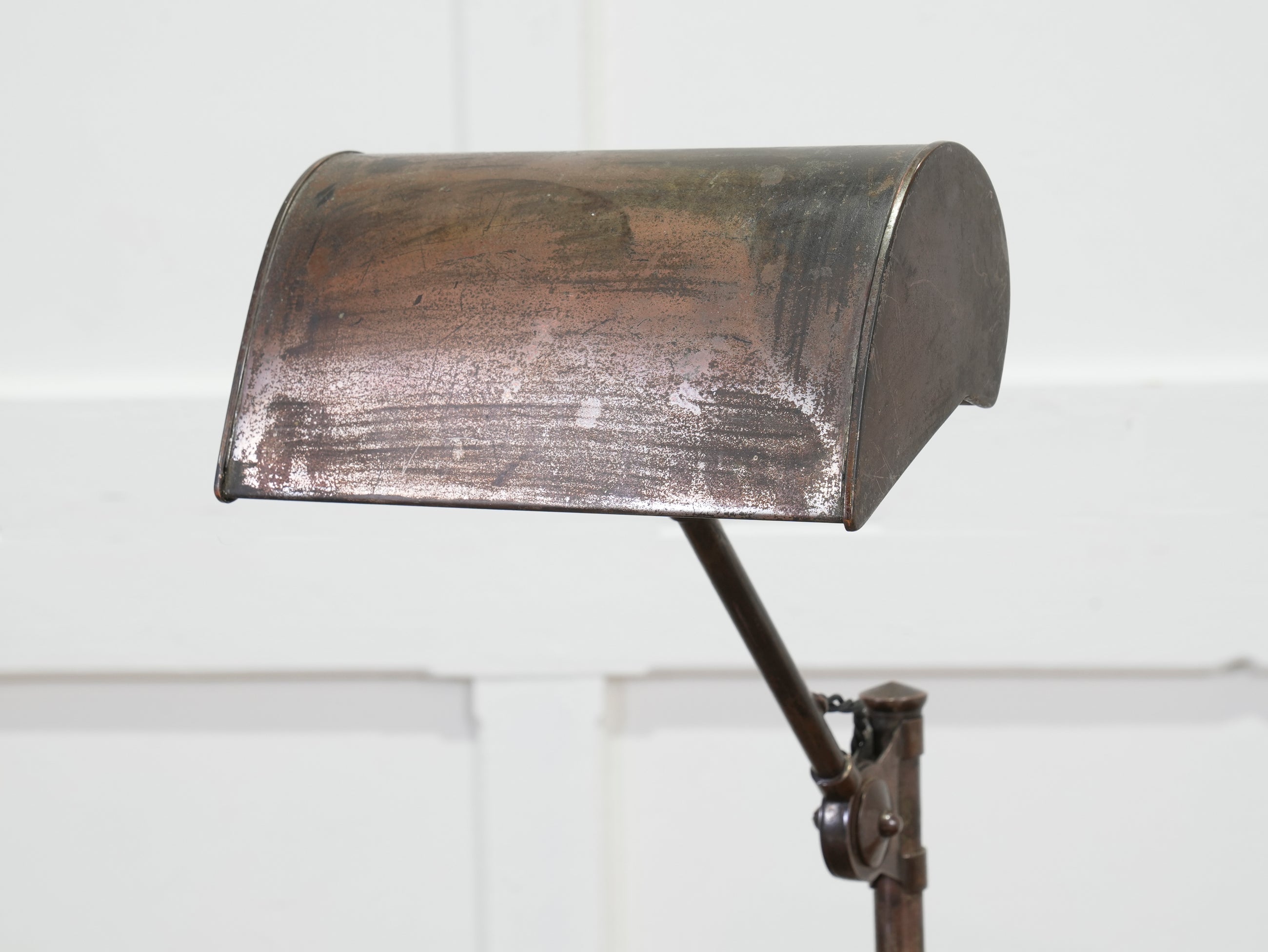 A 1930's Brass Bankers Lamp
