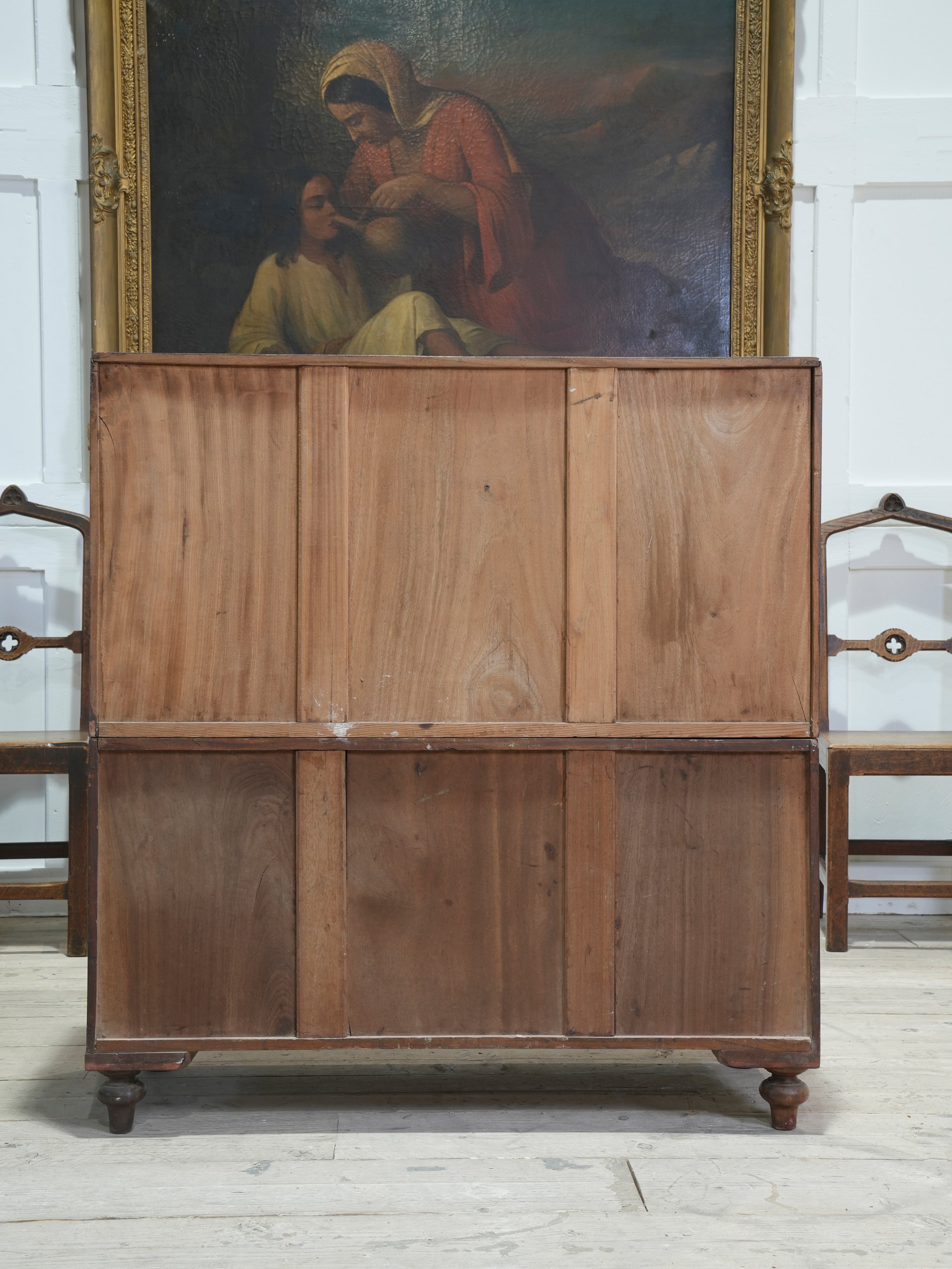 A Mid 19th Century Campaign Secretaire Chest