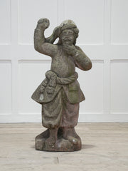 An 18th Century Carved Stone Turkish Warrior