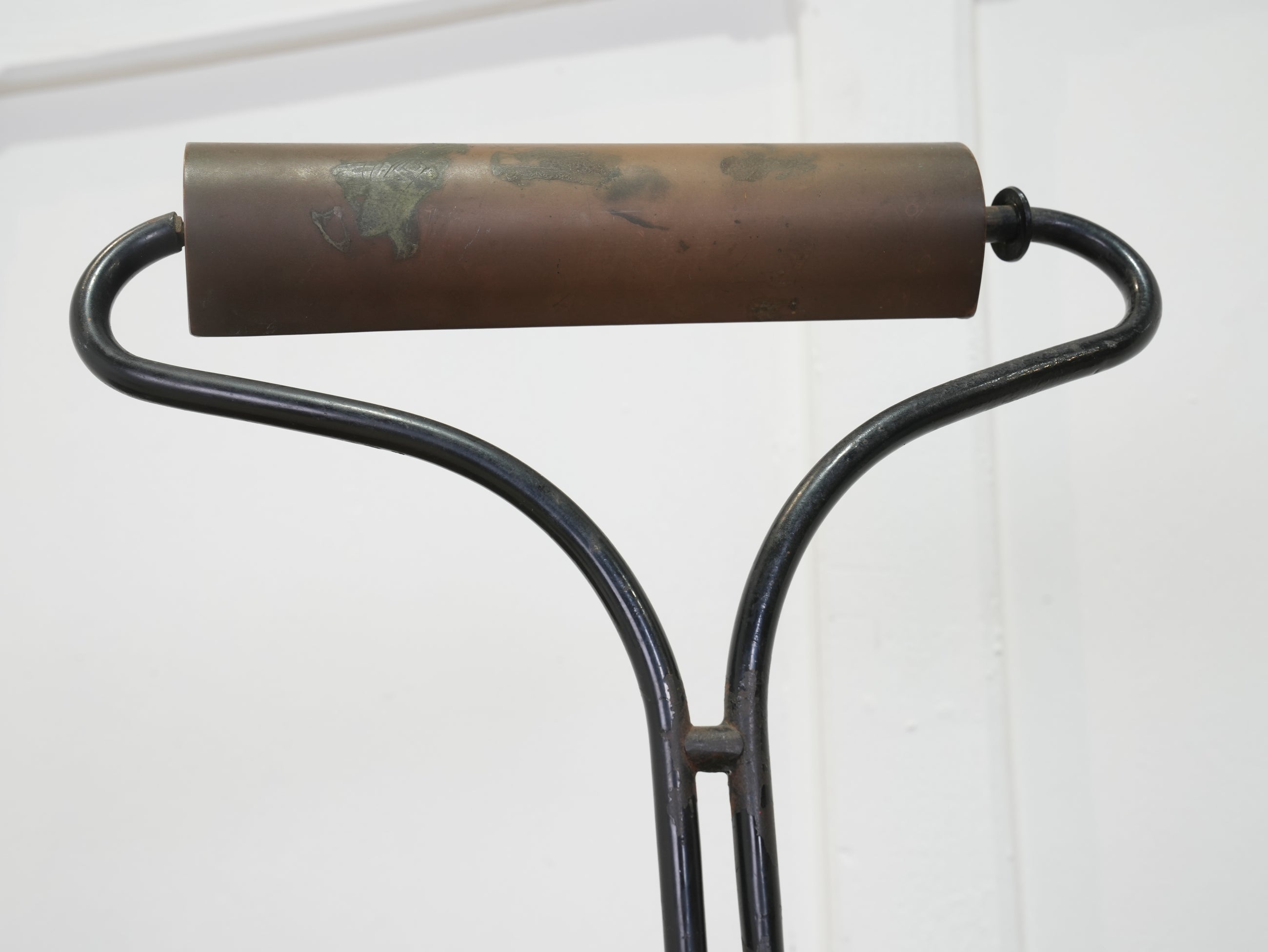 A Copper & Steel Desk Lamp